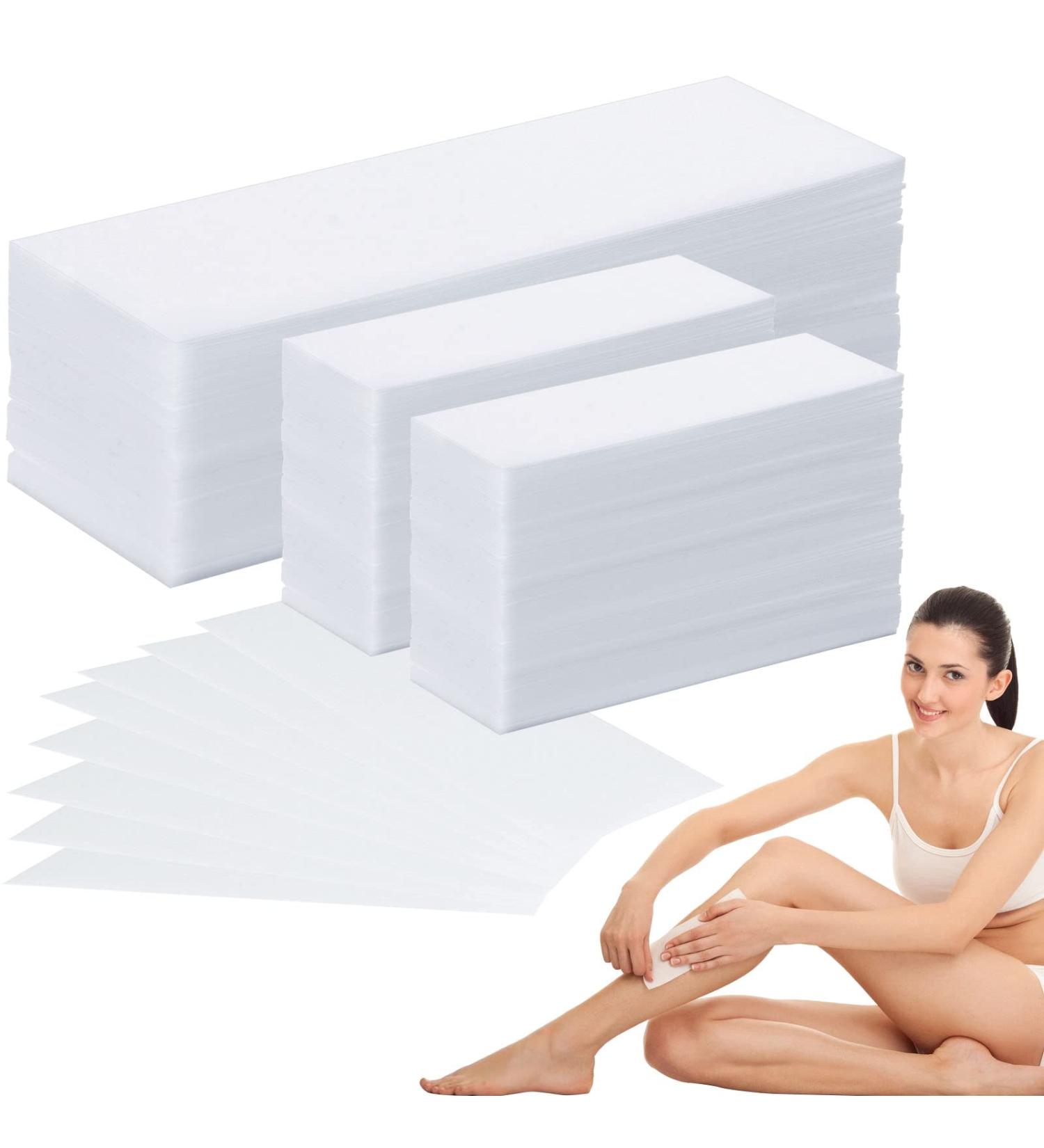 300 Pieces Waxing Strips - Glitter Fleece Strips for Warm Wax & Sugar Paste | Facial & Body Hair Removal | International Shipping - Buy Online on GoSupps.com