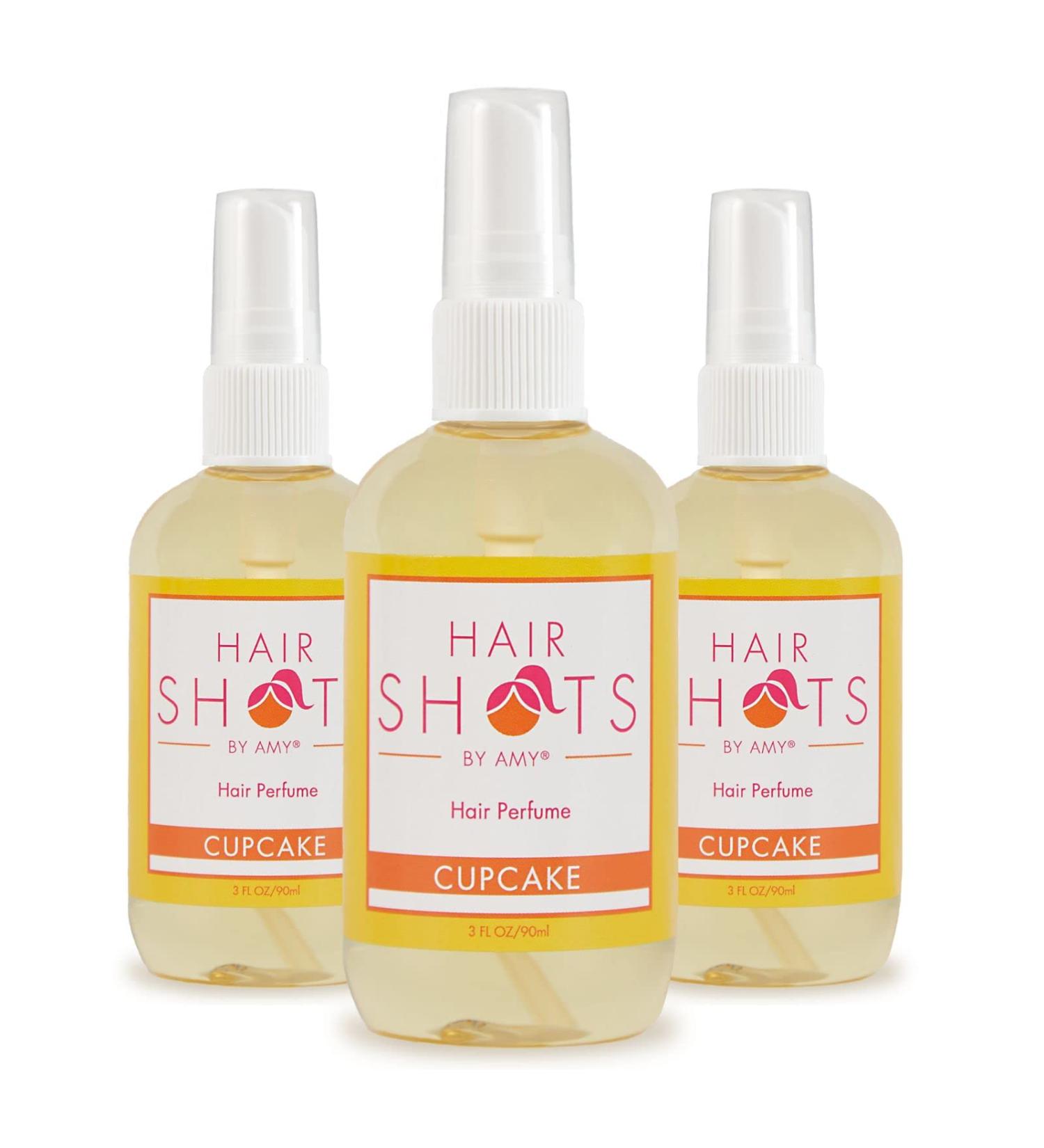 Hair Shots Heat Activated Hair Fragrance Cupcake Three Pack 3 Items: Cupcake