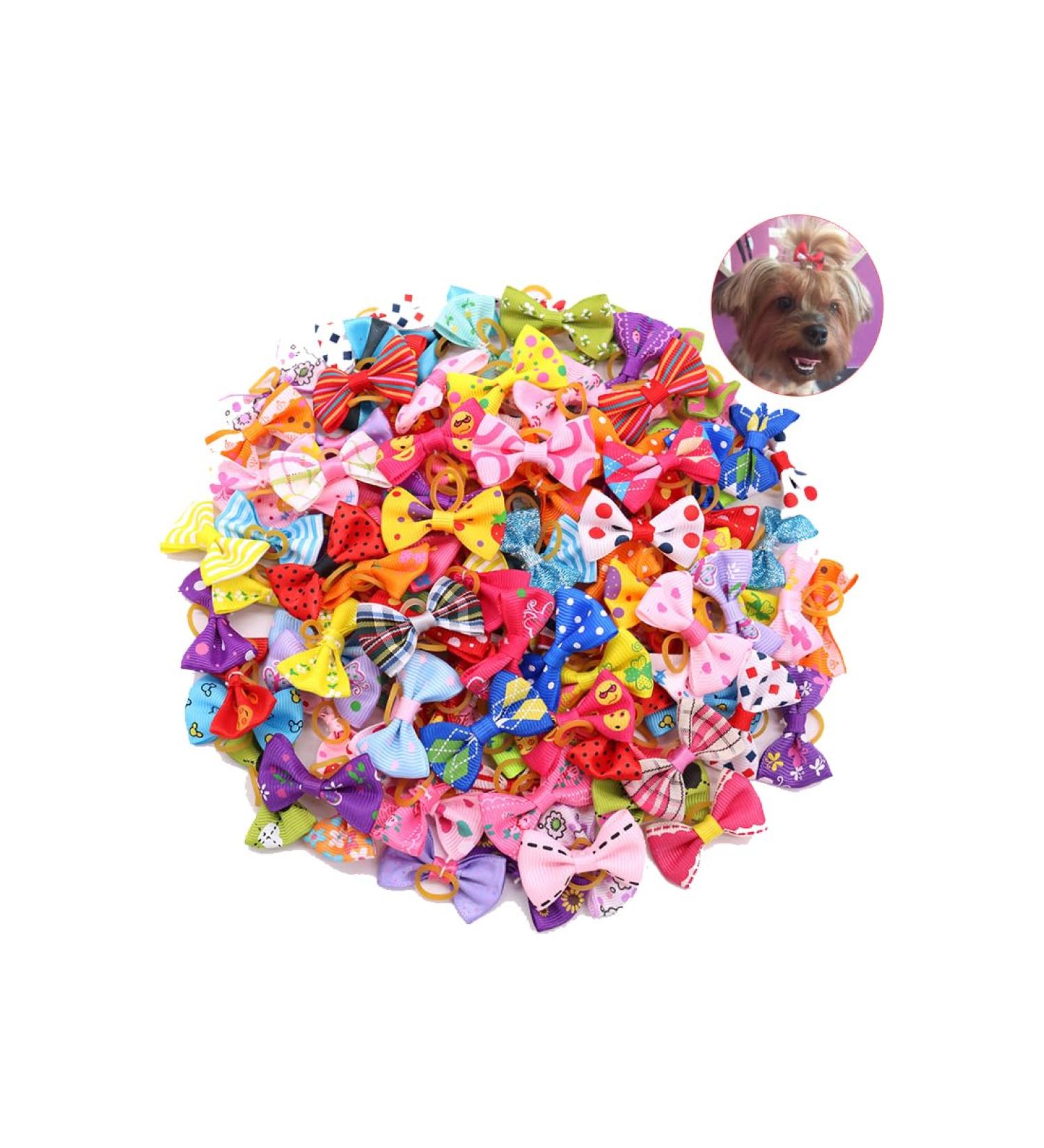 Shop Suliudaji 20-Piece Dog Hair Accessories - Elastic Loops & Arches for Long-Haired Dogs & Cats - Random Colors - International Shipping Available - Buy Online on GoSupps.com