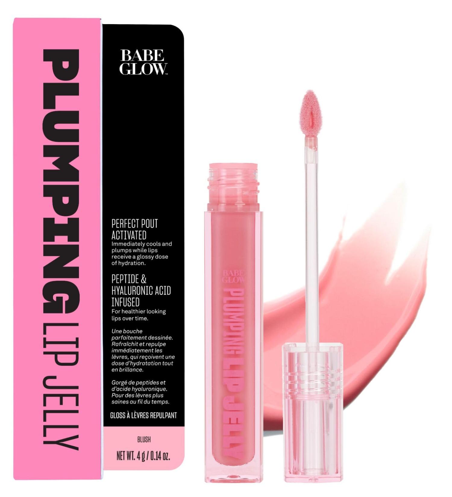 Babe Original - Babe Glow Plumping Lip Jelly - High-gloss Lipgloss for full thick lips light and shiny Blush - Buy Online on GoSupps.com
