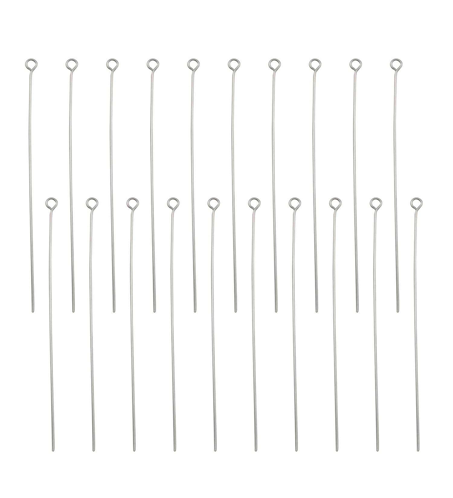 200pcs 2.75inch TAODAN Stainless Steel Eye Pins for Jewelry Making - Buy Online on GoSupps.com