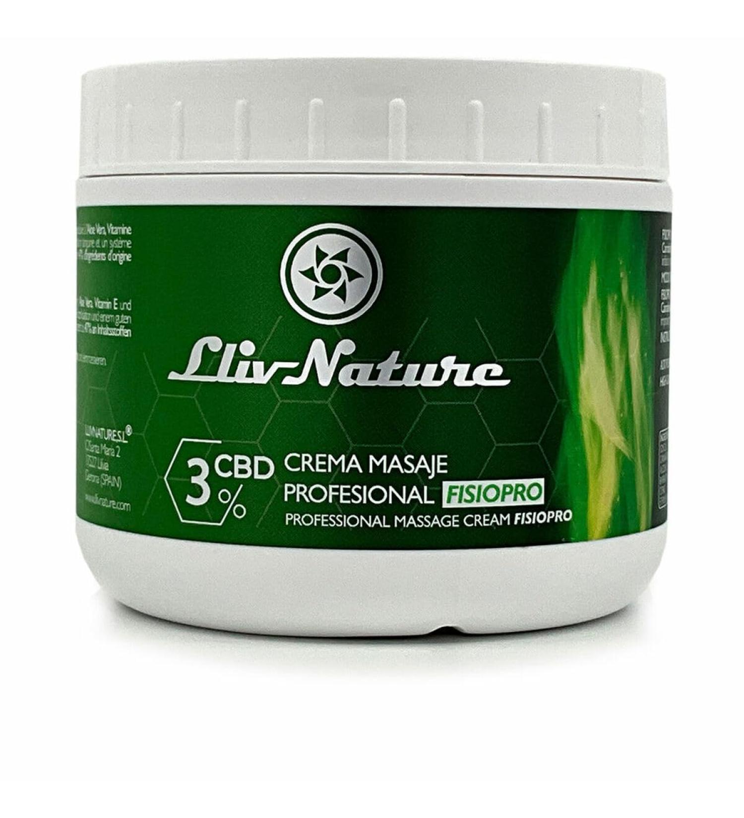 LLIVNATURE 3% CBD Professional Physiopro Massage Cream 500 ml
