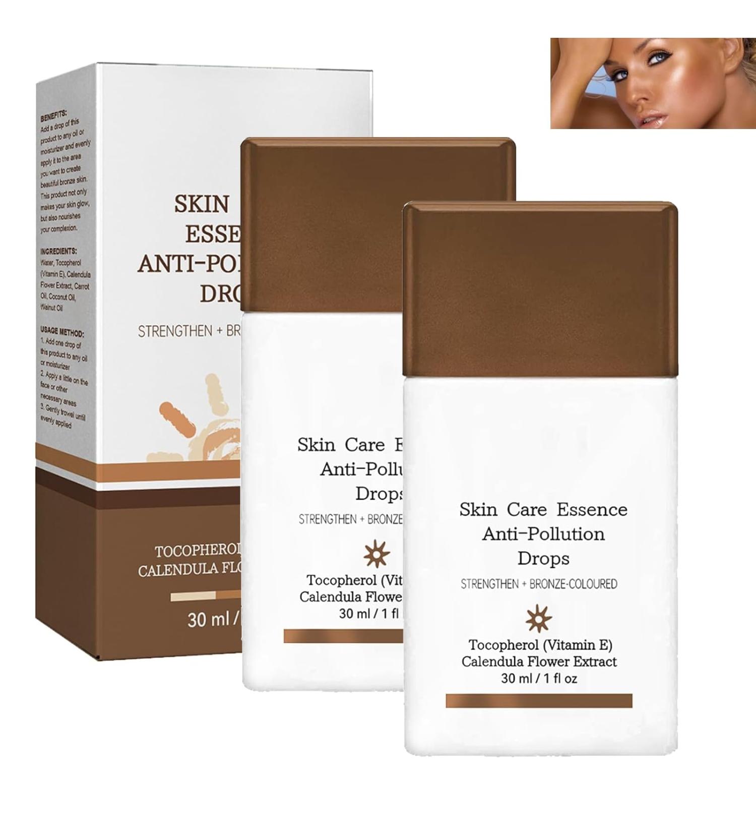 Drunk Elephant Bronzing Drops Anti-Pollution Facial & Body Tanning Drops Liquid Bronzer for Skincare (2PC 30ML) - Buy Online on GoSupps.com