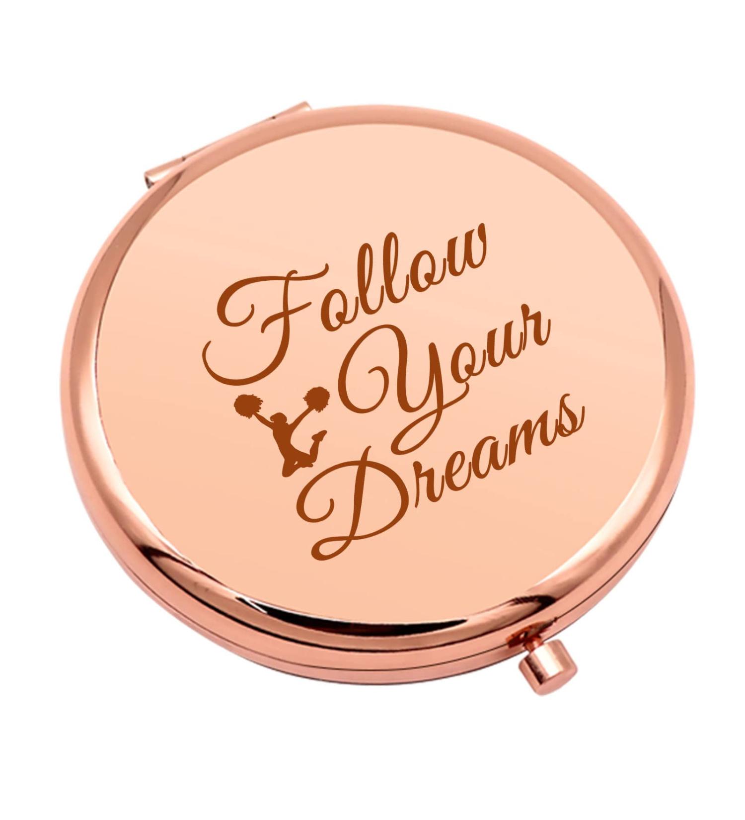 Cheerleader Compact Makeup Mirror - Inspirational Gift for Sisters and Cheer Friends - Buy Online on GoSupps.com
