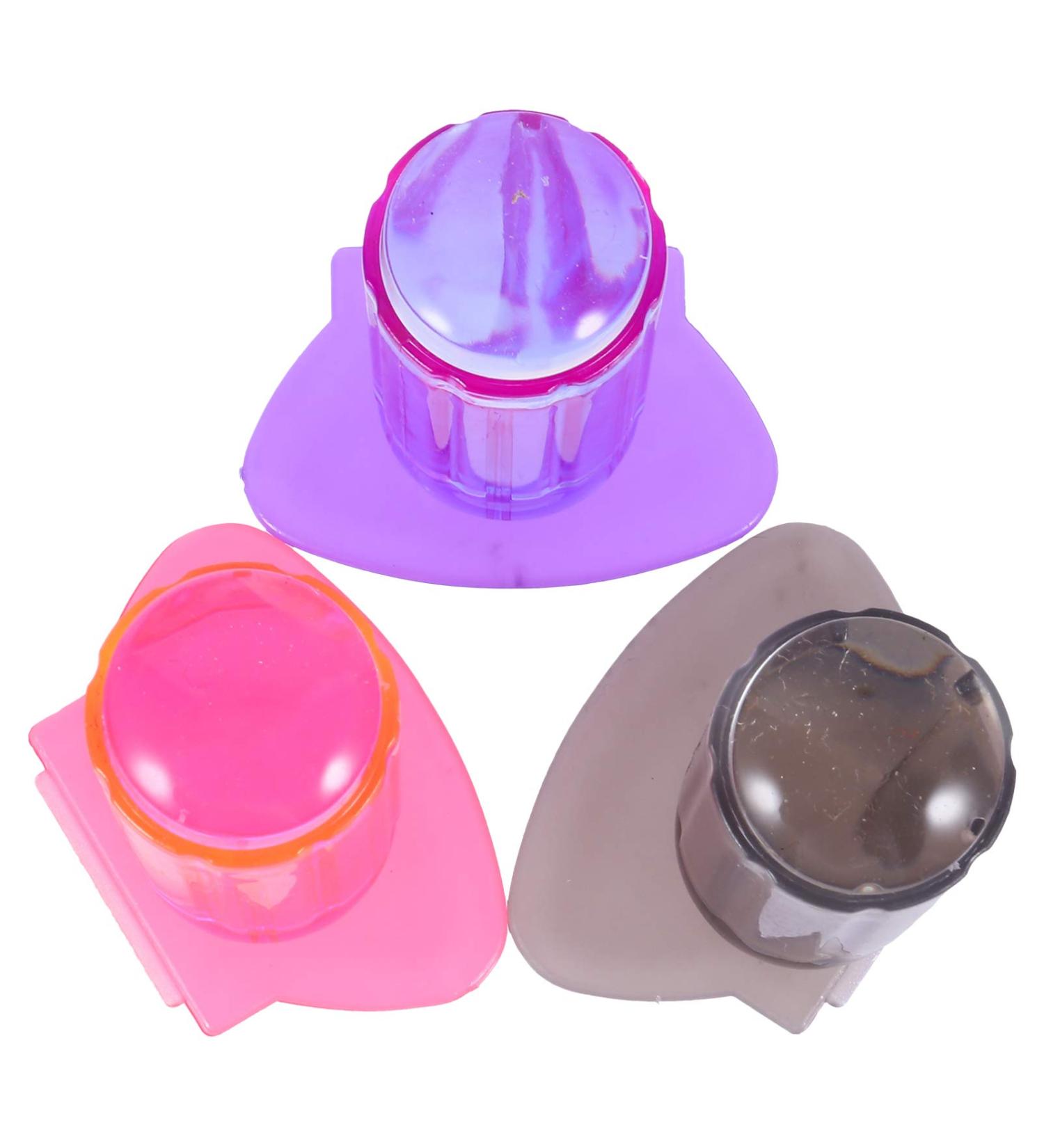 Lurrose Gel Nail Polish Children's Suit | 6PC Transparent Silicone Nail Art Stamper | DIY Nail Art Tools & Decorative Accessories - Buy Online on GoSupps.com