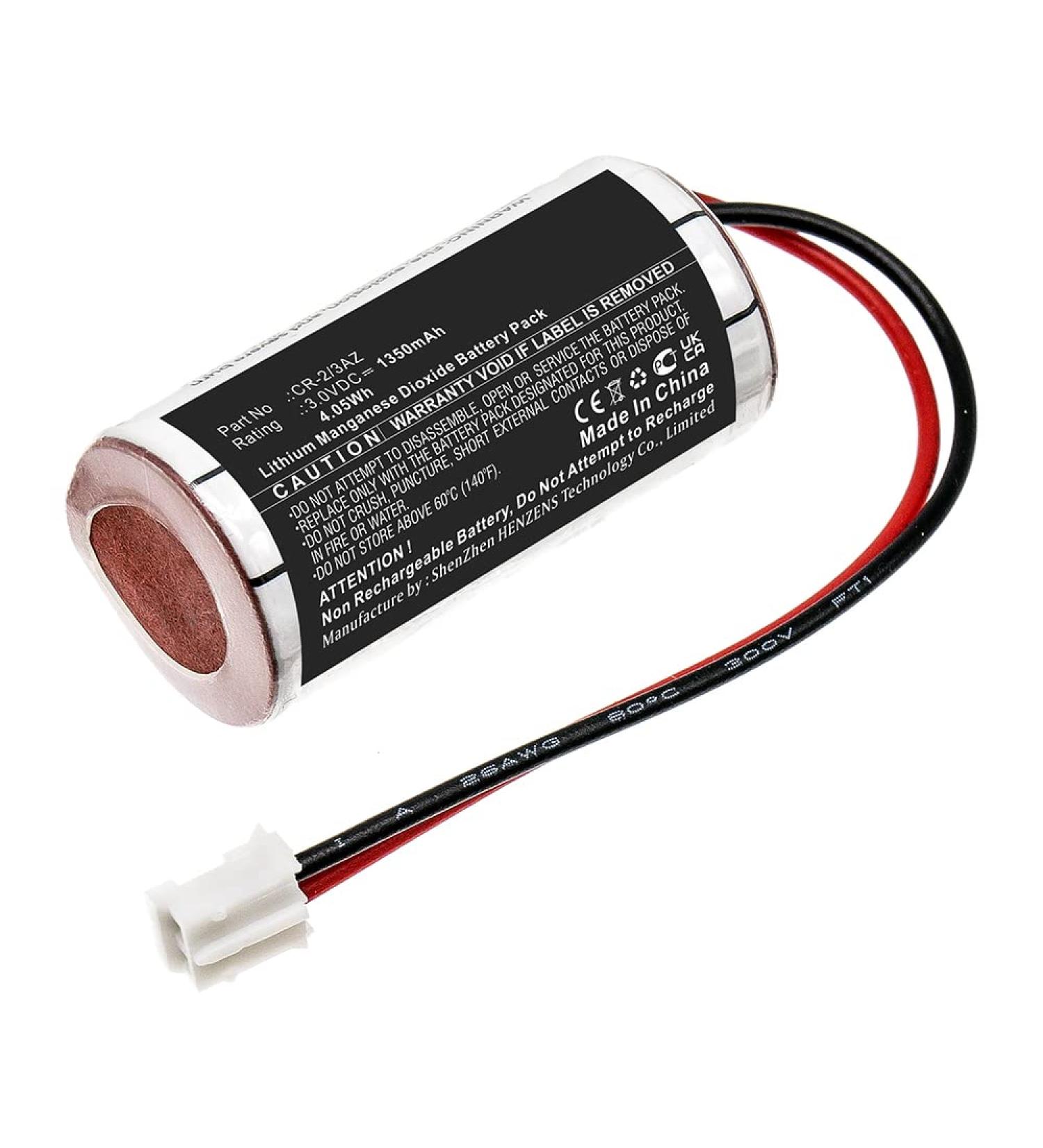 Synergy Digital Emergency Lighting Battery - Compatible with DOM ENiQ Guardian S Verisure CR-2/3AZ Replacement Ultra High Capacity 1350mAh Li-MnO2 3V - Buy Online on GoSupps.com