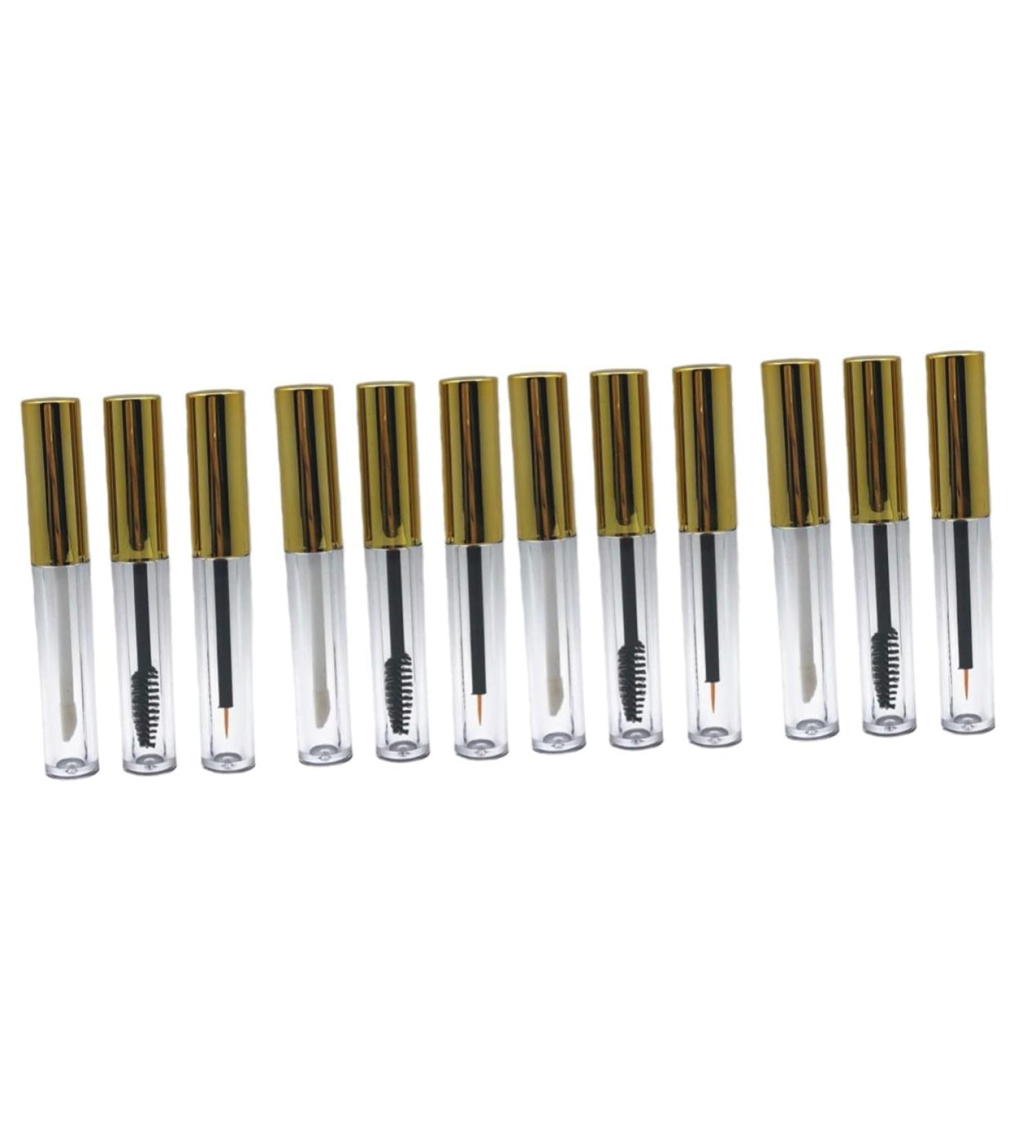 DOITOOL 12 Pi ces conteneurs de cils contenants de maquillage tubes de brillant l vres sous-bouteilles bouteilles d'eye-liner se r concilier tube de brillant l vres 1 unit (Lot de 1) dor x2pcs - Buy Online on GoSupps.com