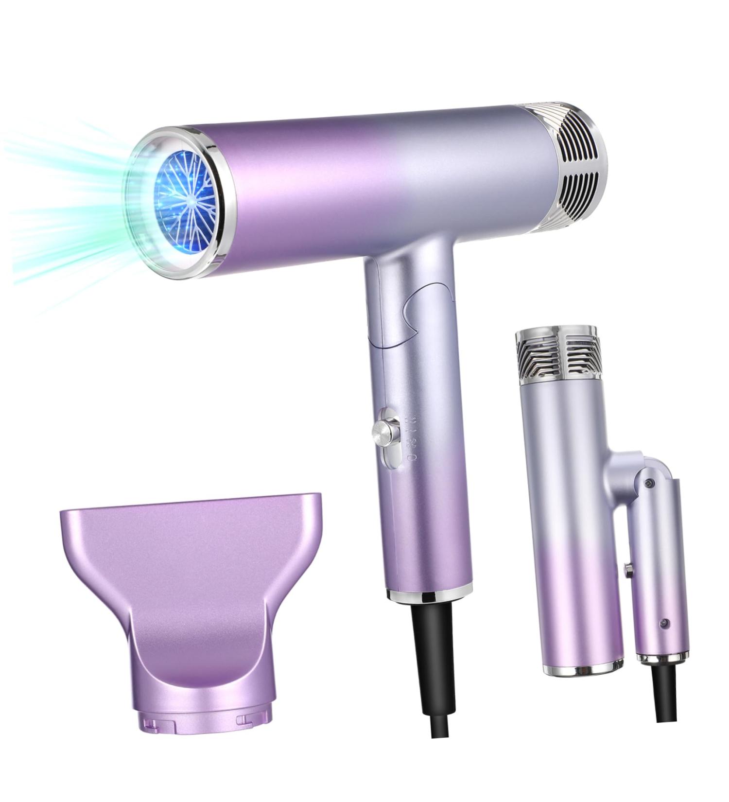 OSOLADY Foldable Hair Dryer Small Travel Hair Dryer Travel Blow Dryer Folding Hair Dryer Small Hairdryer Abs - Buy Online on GoSupps.com