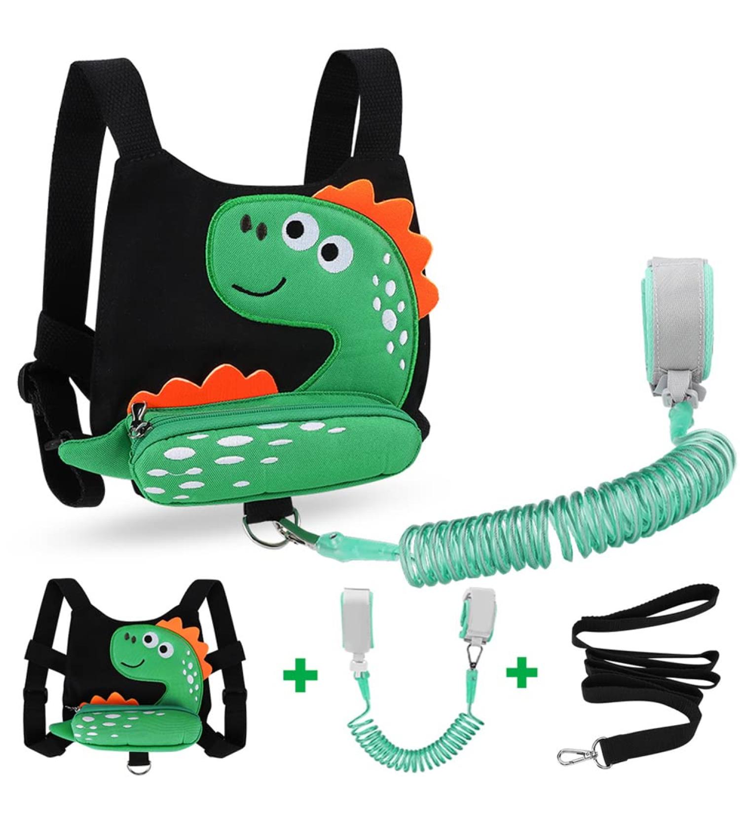Accmor Dinosaur Toddler Harness Leash with Baby Anti Lost Wrist Link - Child Safety Tether for Boys Outdoor Activities - Buy Online on GoSupps.com