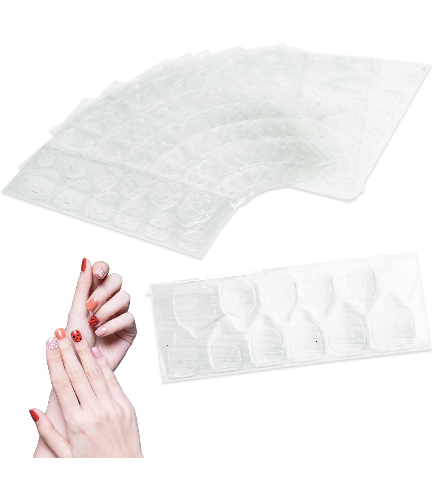 Buy 240 Double-Sided Nail Adhesive Strips - Waterproof & Breathable Gelee Adhesive for Artificial Nails | 10 Sheets for Easy Application - Shop Now! - Buy Online on GoSupps.com