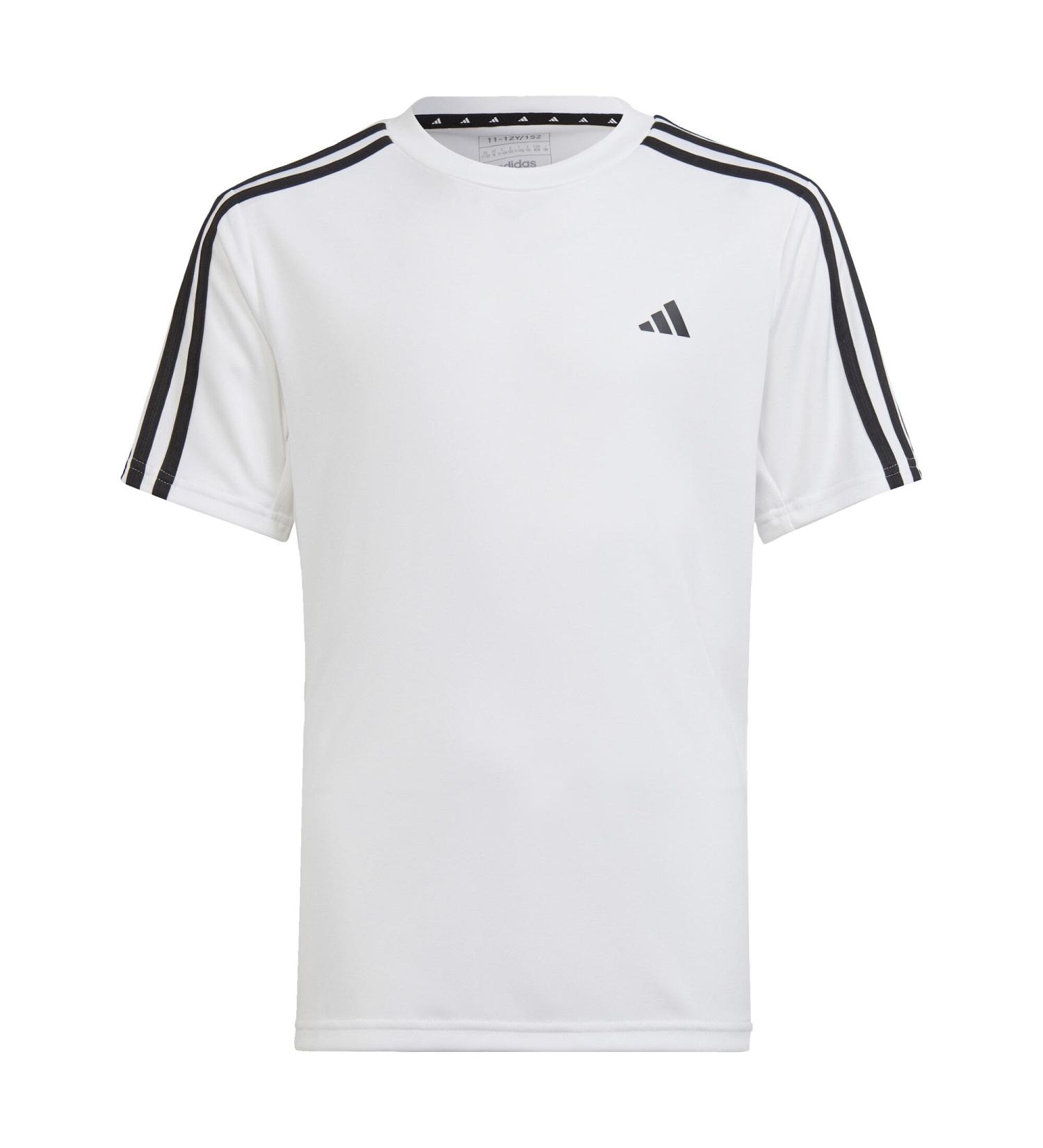 Buy adidas Boys U Tr-es 3s T-Shirt (Short Sleeve) 164 - White/Black | International Shipping Available - Buy Online on GoSupps.com