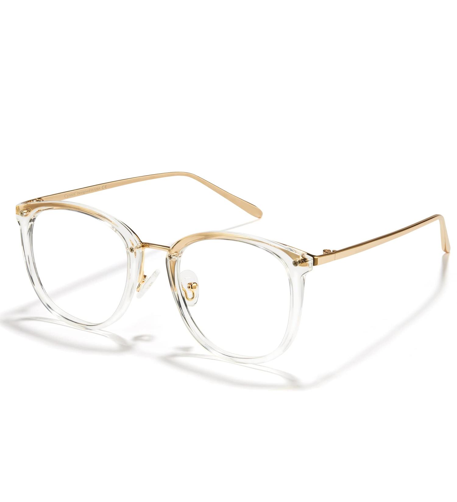 Cyxus TR90 Blue Light Blocking Gaming Glasses - Anti Headache Eyestrain Clear Frame Eyewear for Women Men - Buy Online on GoSupps.com