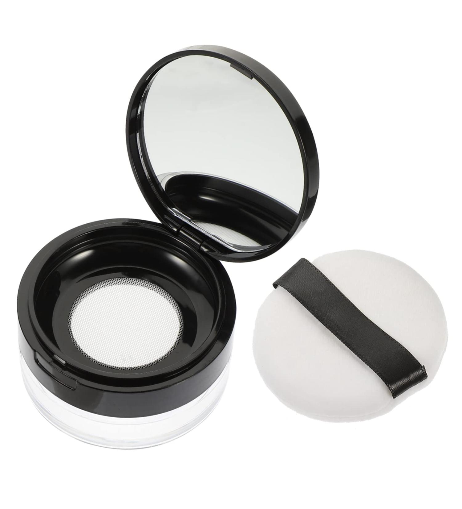  Beatifufu 1 Set Loose Powder Box Powder Container Cosmetic Lotion Travel Container Powder Container Powder Container Face Cream Pots - Buy Online on GoSupps.com