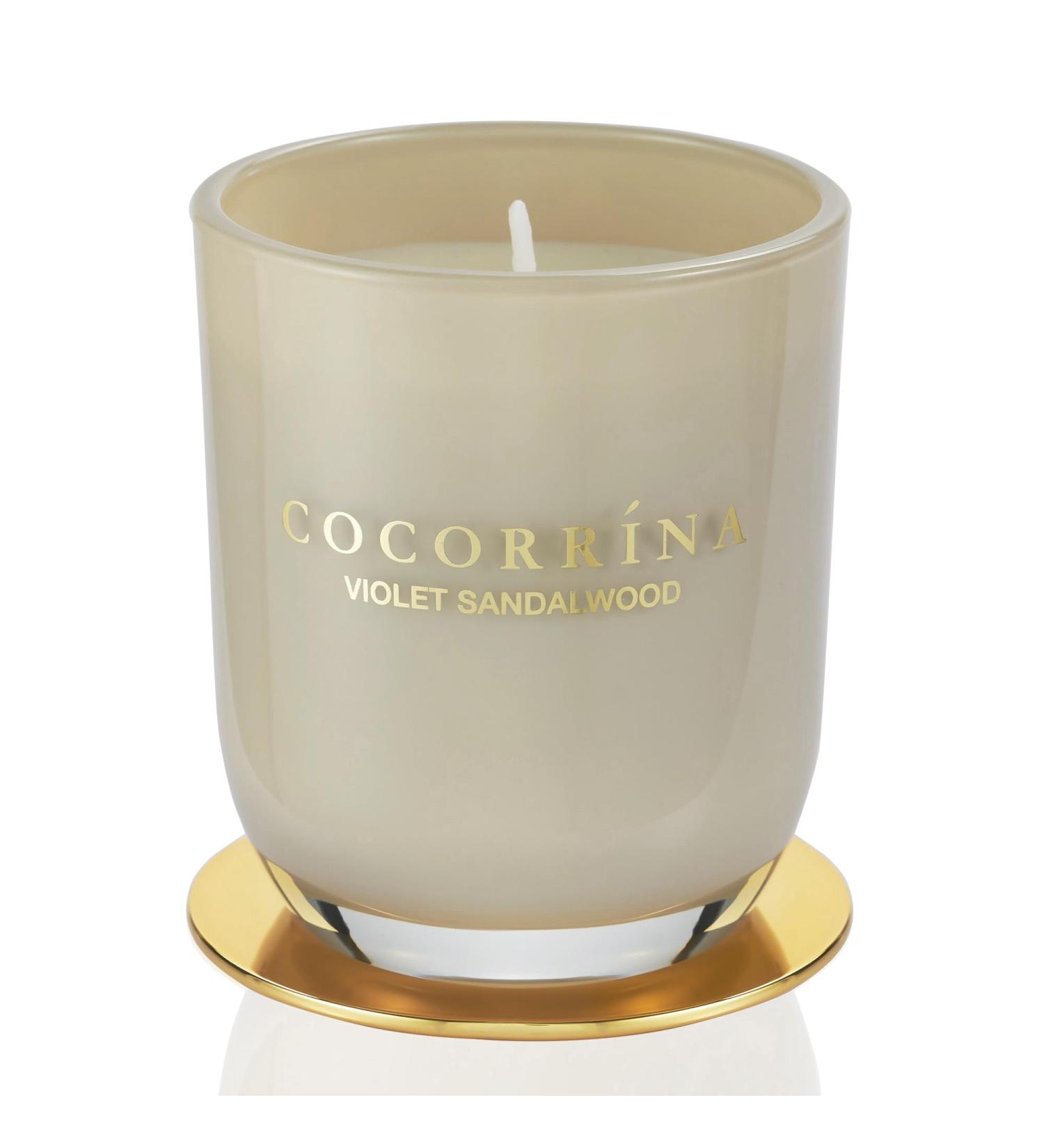 Cocorr na Violet Sandalwood Candle - Natural Soy 22 Hour Burn Time 180g | Perfect Christmas Gift - Buy Online on GoSupps.com