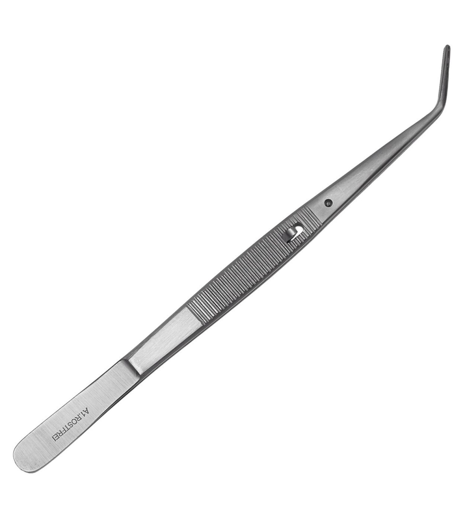 London College Cranked Tweezers with Lock | Stainless Steel Precision for Perfect Tweezing | International Shipping Available - Buy Online on GoSupps.com