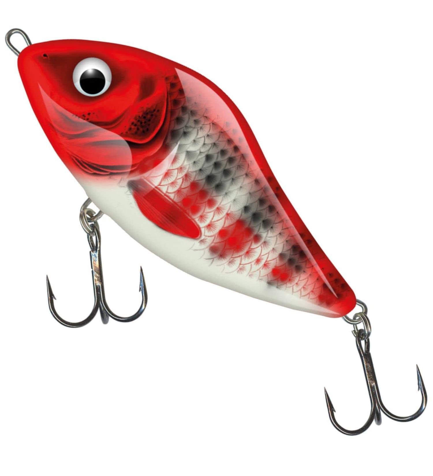 Salmo Wobbler Slider Rr sinkend 5cm 8 5g Red Head Striper