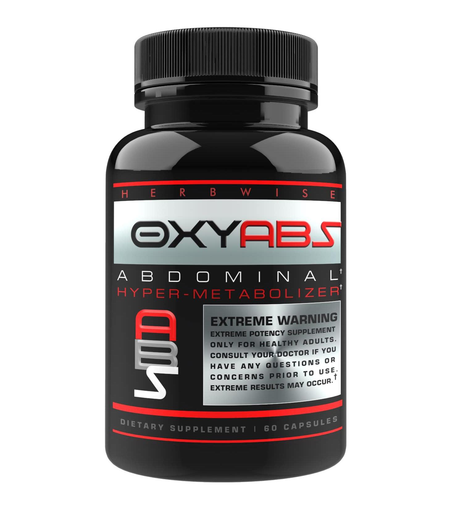 Herbwise Oxy Abs Targeted Thermogenic Abdominal Fat Burner - 60 Veggie Capsules for Weight Loss in Women and Men | Hyper-Metabolizer, Diet Pill, Appetite Suppressant - Buy Online on GoSupps.com
