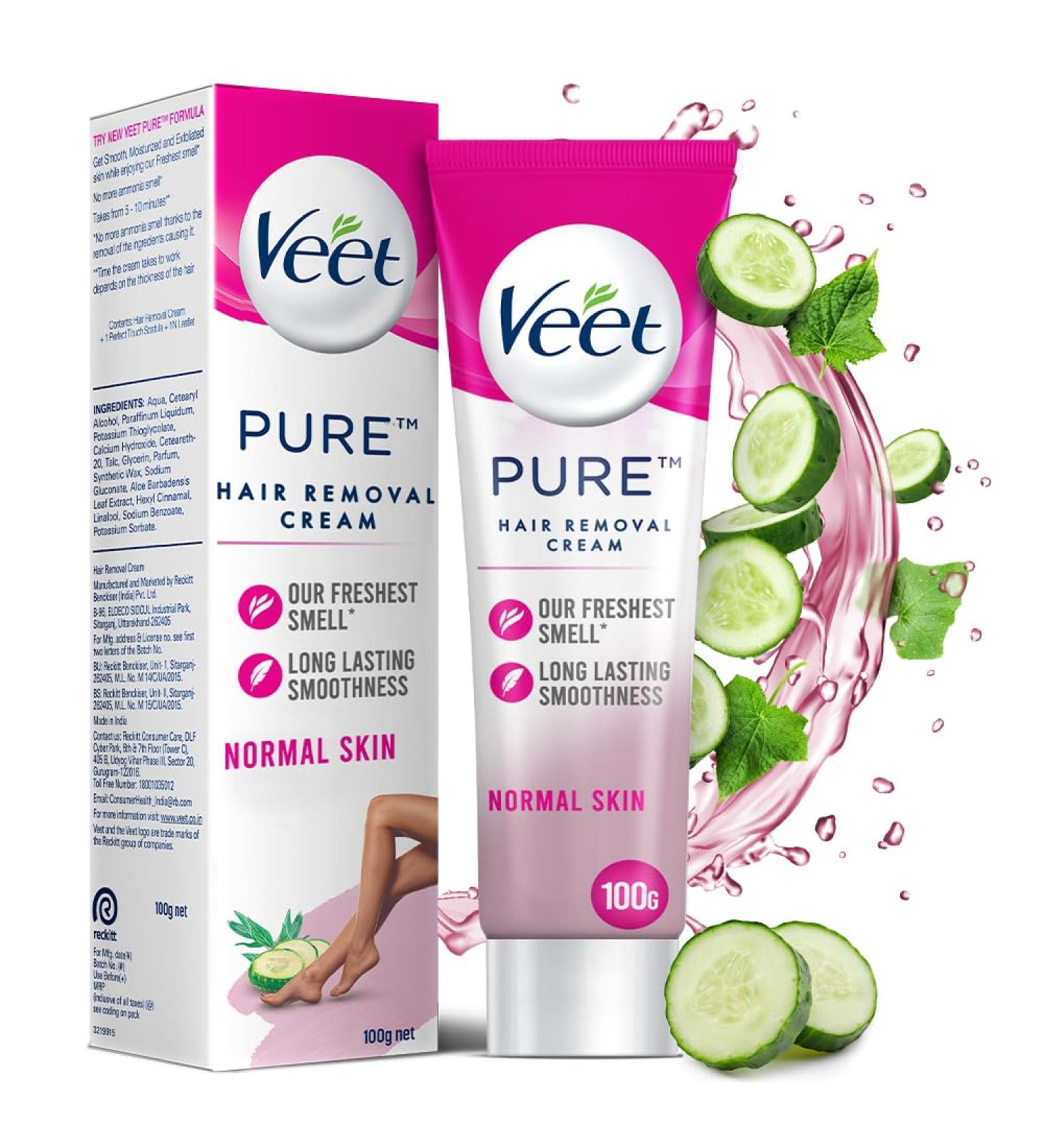 Veet Hair Removal Cream for Normal Skin - 100g | Fast & Painless International Shipping - Buy Online on GoSupps.com