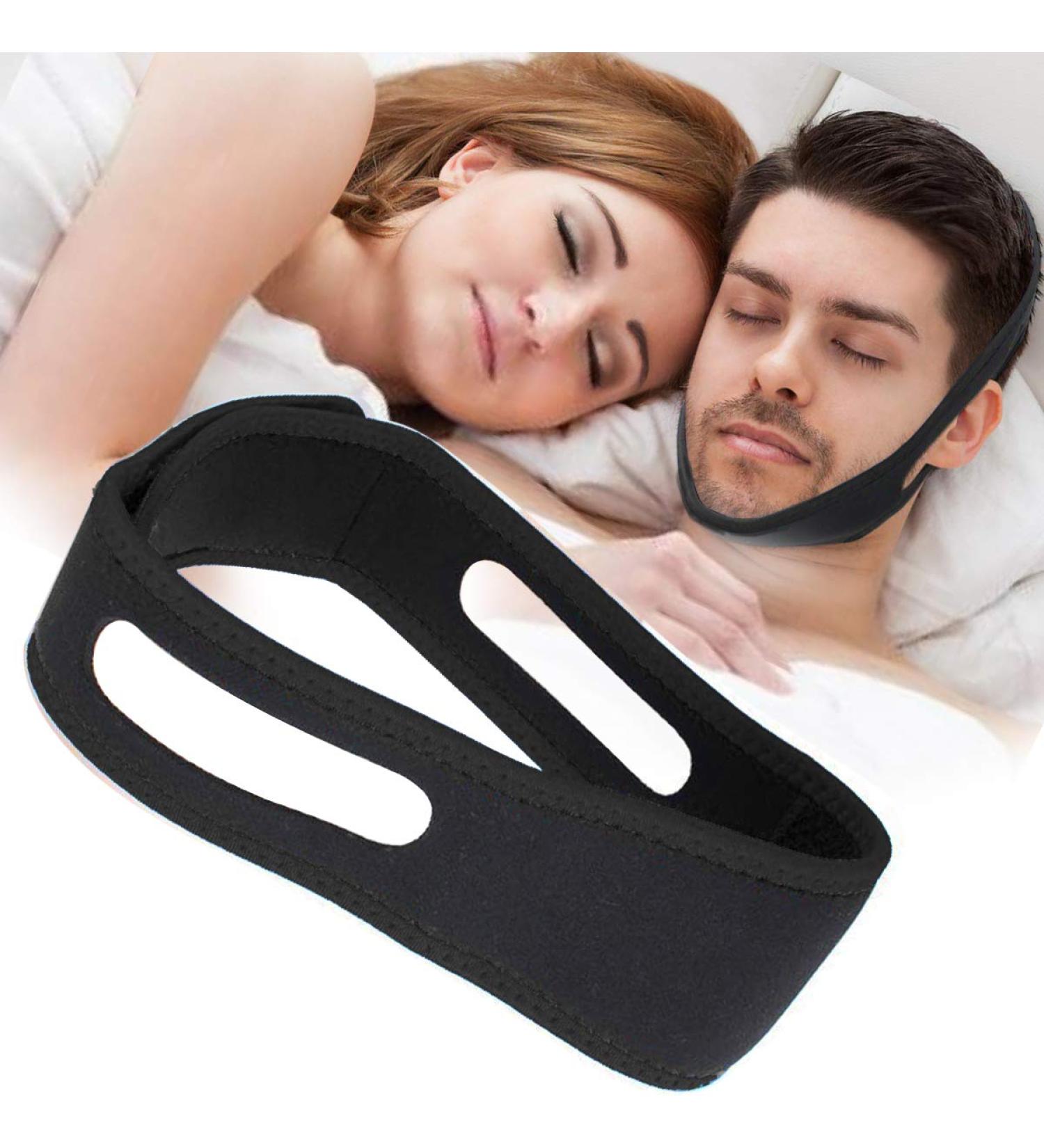 Adjustable Anti Snoring Chin Strap for Men and Women - Stop Snoring Solution, Sleep Aid, Snore Reduction Device - Buy Online on GoSupps.com