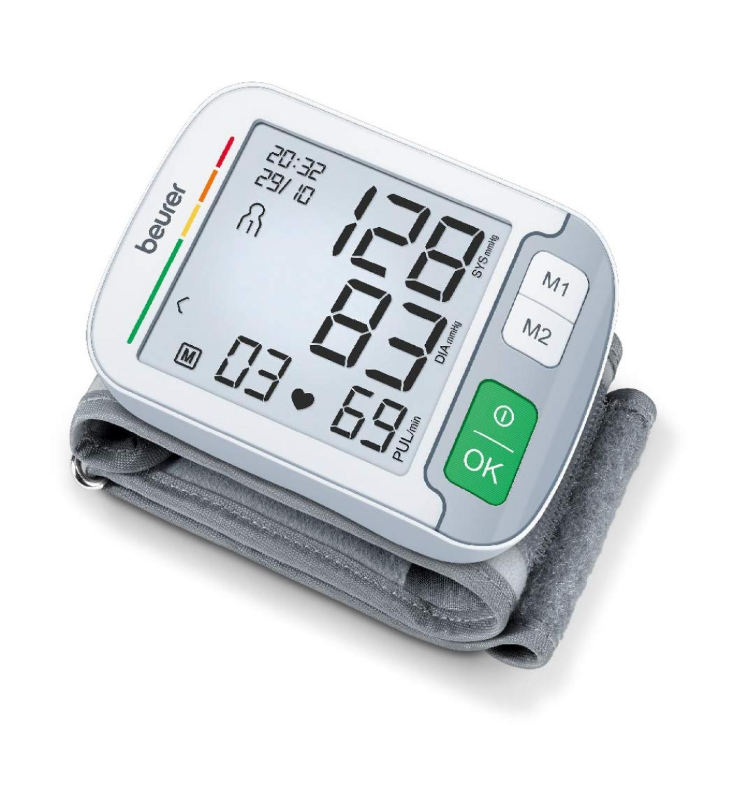 Buy Beurer BC 51 Wrist Blood Pressure Monitor - Clinically Validated XL Display Arrhythmia Detection 240 Storage Fast International Shipping - Buy Online on GoSupps.com