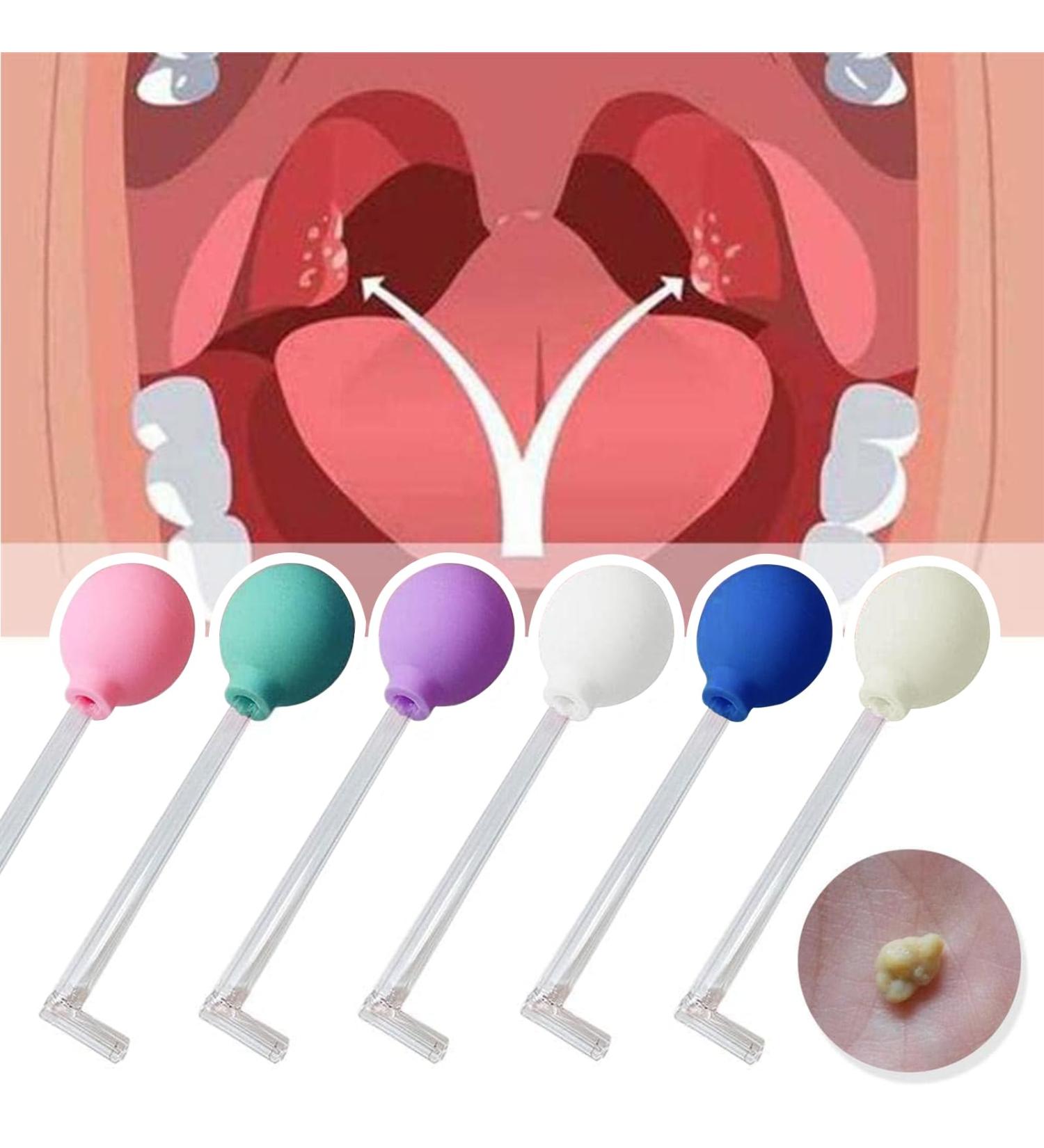Tonsil Stone Remover Vacuum Kit - Gentle & Effective Oral Care Mouth Cleaner for Adults (2 Random Colors) - Buy Online on GoSupps.com