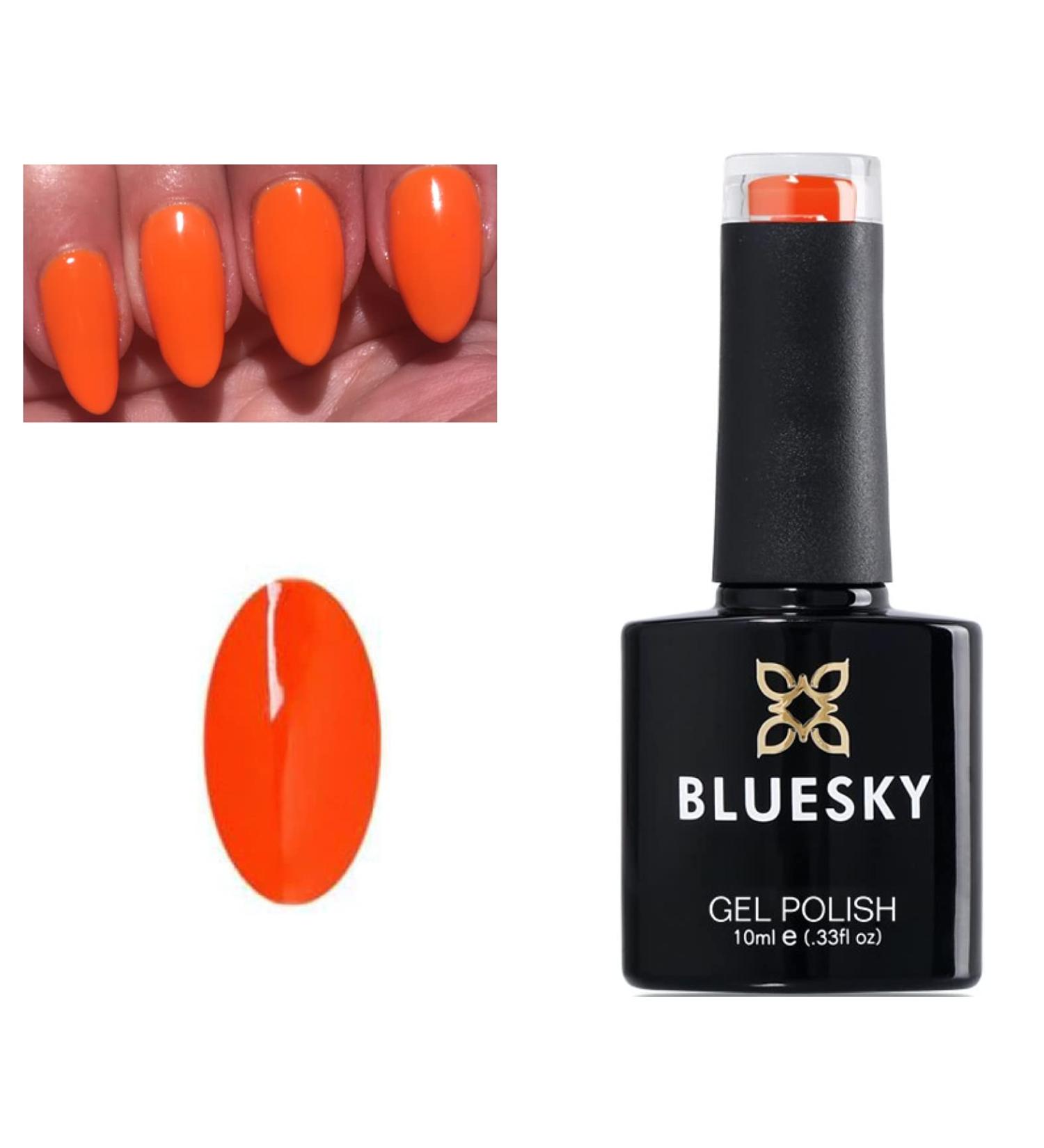 Bluesky Nail Gel Polish Orange Color Orange Sunset Spring Summer Color UV LED Soak Off A87 10ml - Buy Online on GoSupps.com