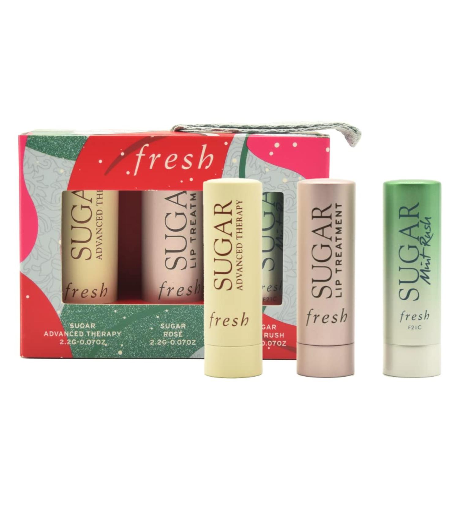 Fresh Color & Care Sugar Lip Set - Sugar Mint Rush Rose Tinted Treatment & Advanced Therapy for Soft Hydrated Lips | Shop Internationally - Buy Online on GoSupps.com