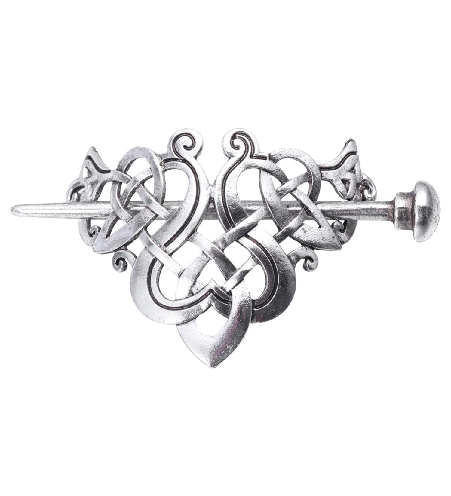 1pc Viking Hair Clips Hairpins Viking Silver Hair Stick Retro Silver Hair Sticks Hair Pin Hair Accessories Jewelry for Women - Buy Online on GoSupps.com