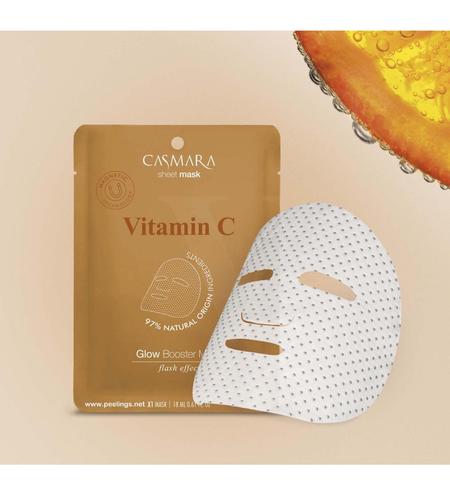 Casmara sheet masks 5 x Glow Booster masks vitamin C