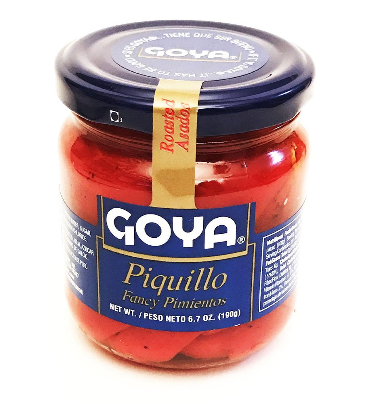 Goya Piquillo Fancy Pimientos Imported from Spain 6.7 Ounce Jar