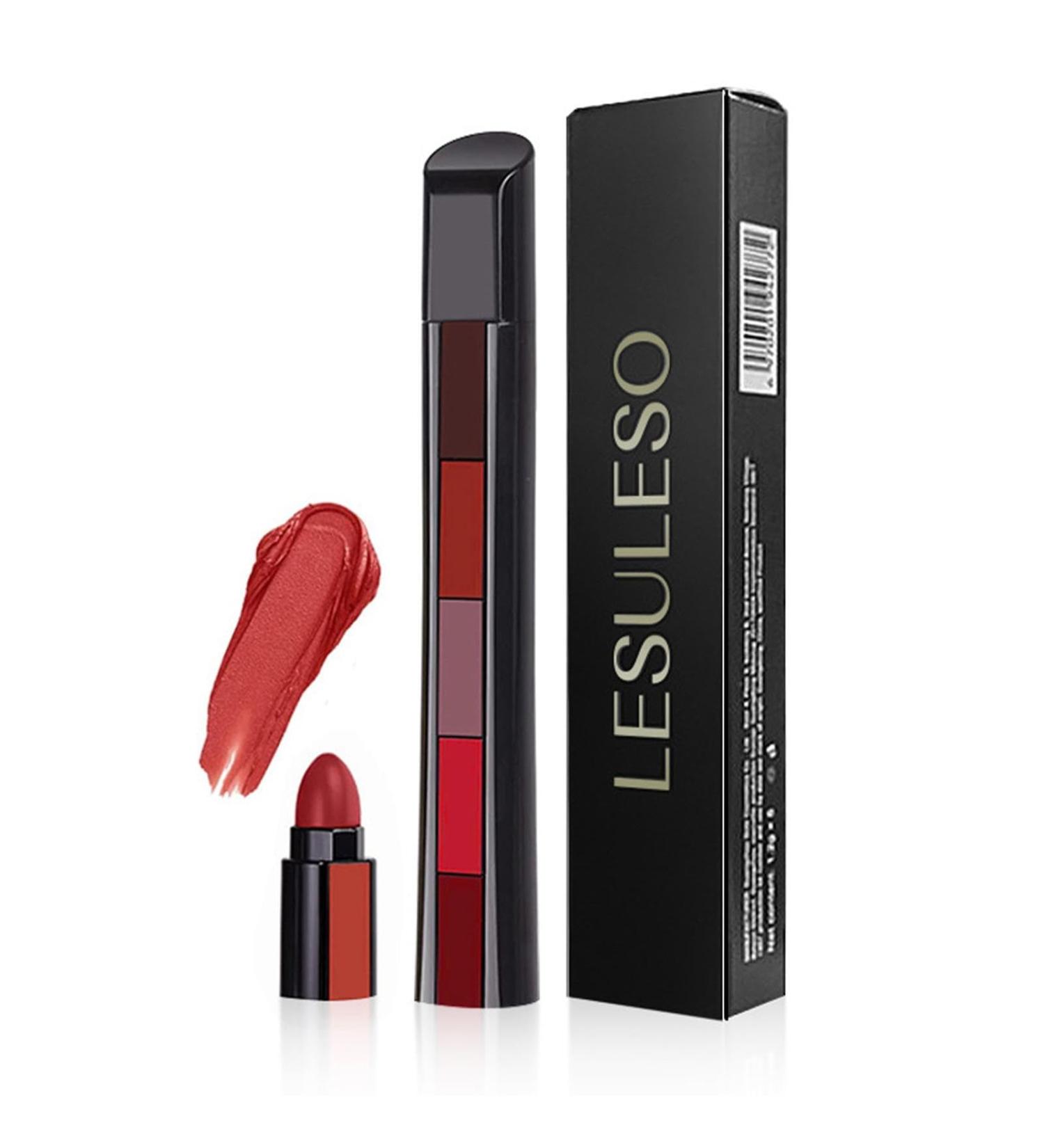  tongfeng Long-lasting lipsticks | 5-in-1 moisturizing lipstick | Waterproof lip gloss packs velvet lip cosmetic makeup for women Tongfeng - Buy Online on GoSupps.com