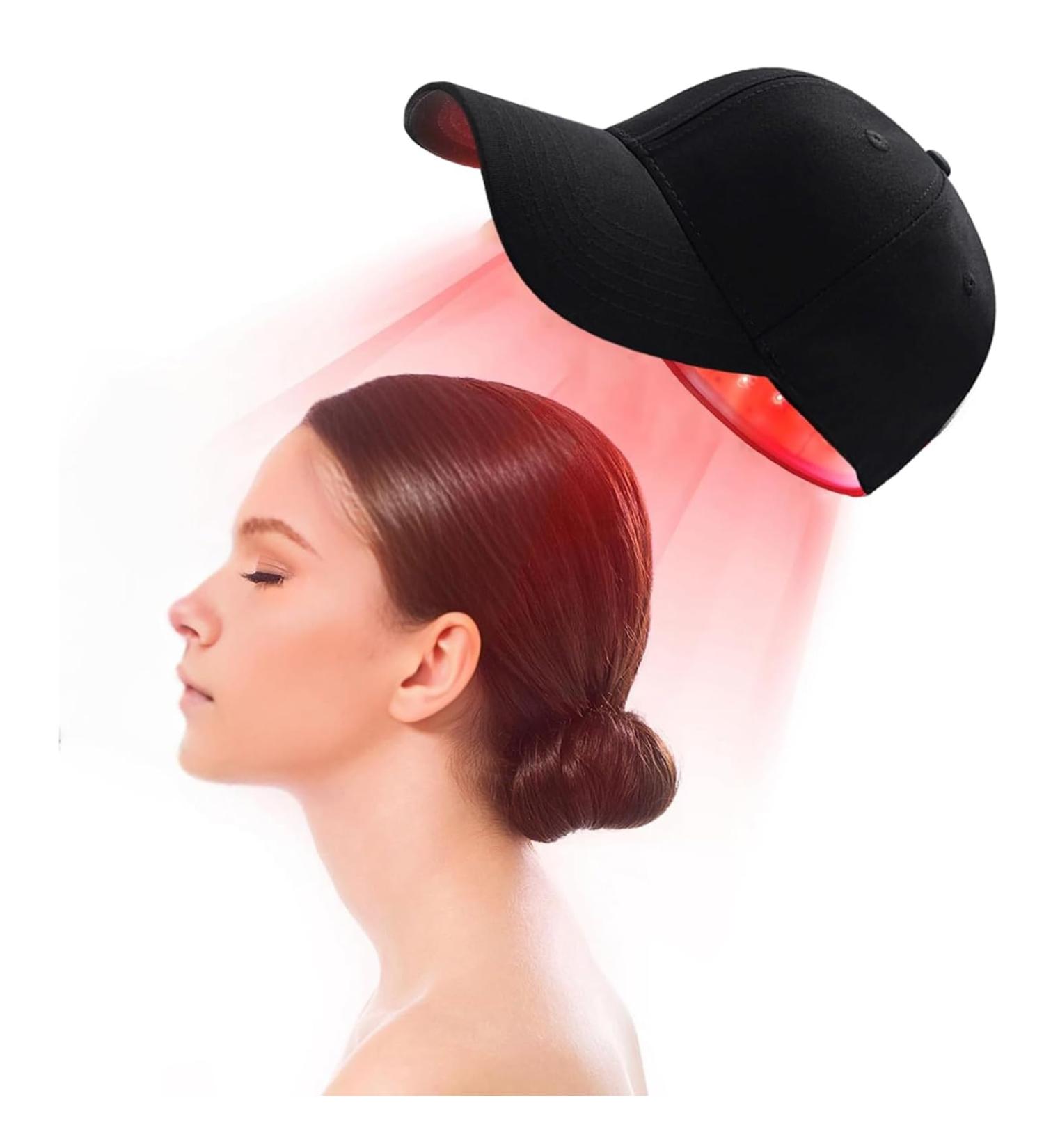 Hair Growth Treatment Hat Red Light Therapy Hair Growth Cap Dual Wavelength 630nm & 650nm for Hair Regrowth - Buy Online on GoSupps.com