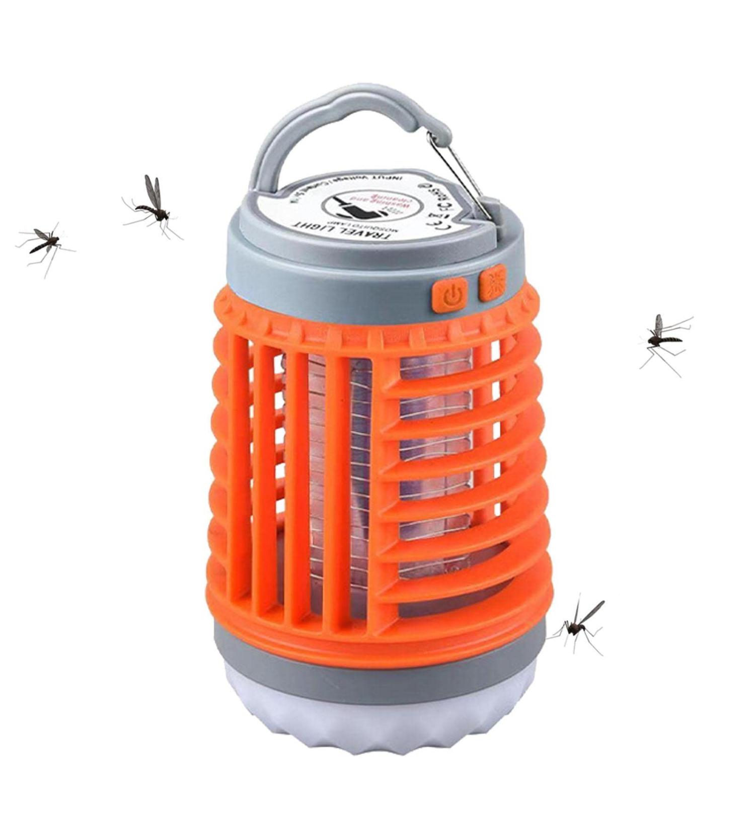 Buggs Zapper Outdoor LED UV Light Mosquitoes Zapper for Outdoor Indoor Waterproof Mosquitoes Killers Portable Solar and USB Charging Buggs Zapper for Home Camping Use Blue orange purple - Buy Online on GoSupps.com