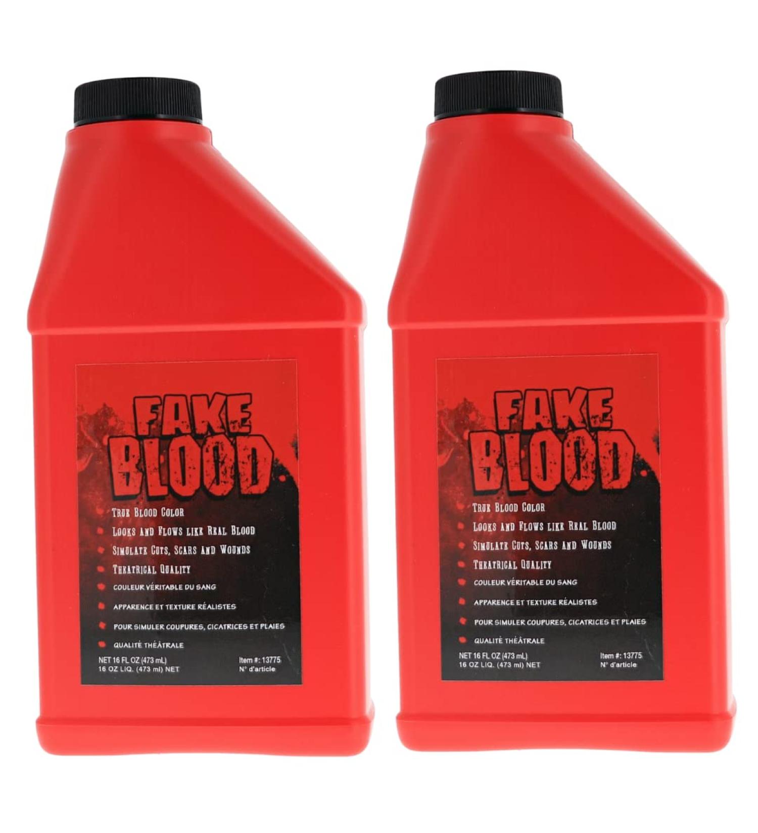 Liquid Latex Fashions - Premium Halloween Fake Blood for Adults & Kids | Theatrical Quality Special Effects - 2 Pints (16 Oz - Buy Online on GoSupps.com