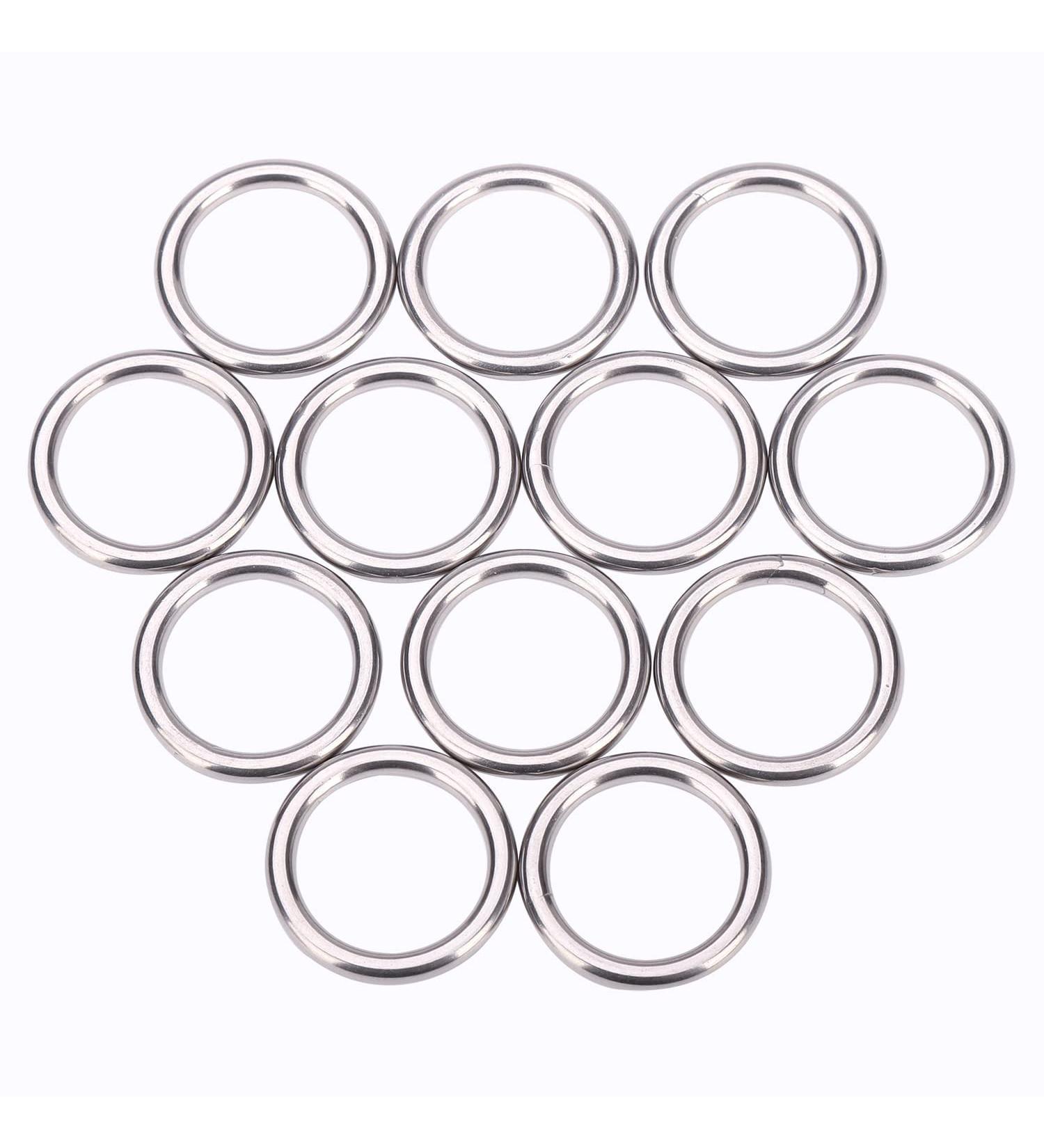 12 Pcs Metal O Rings 1 Inch Heavy Duty 304 Stainless Steel Welded O Ring Multi-Purpose O-Ring for Macrame  DIY Crafts  Hardware  Bags  Camping Belt  Dog Leashes  Keychain  Purse. 4mm*25mm ID  12Pcs - Buy Online on GoSupps.com