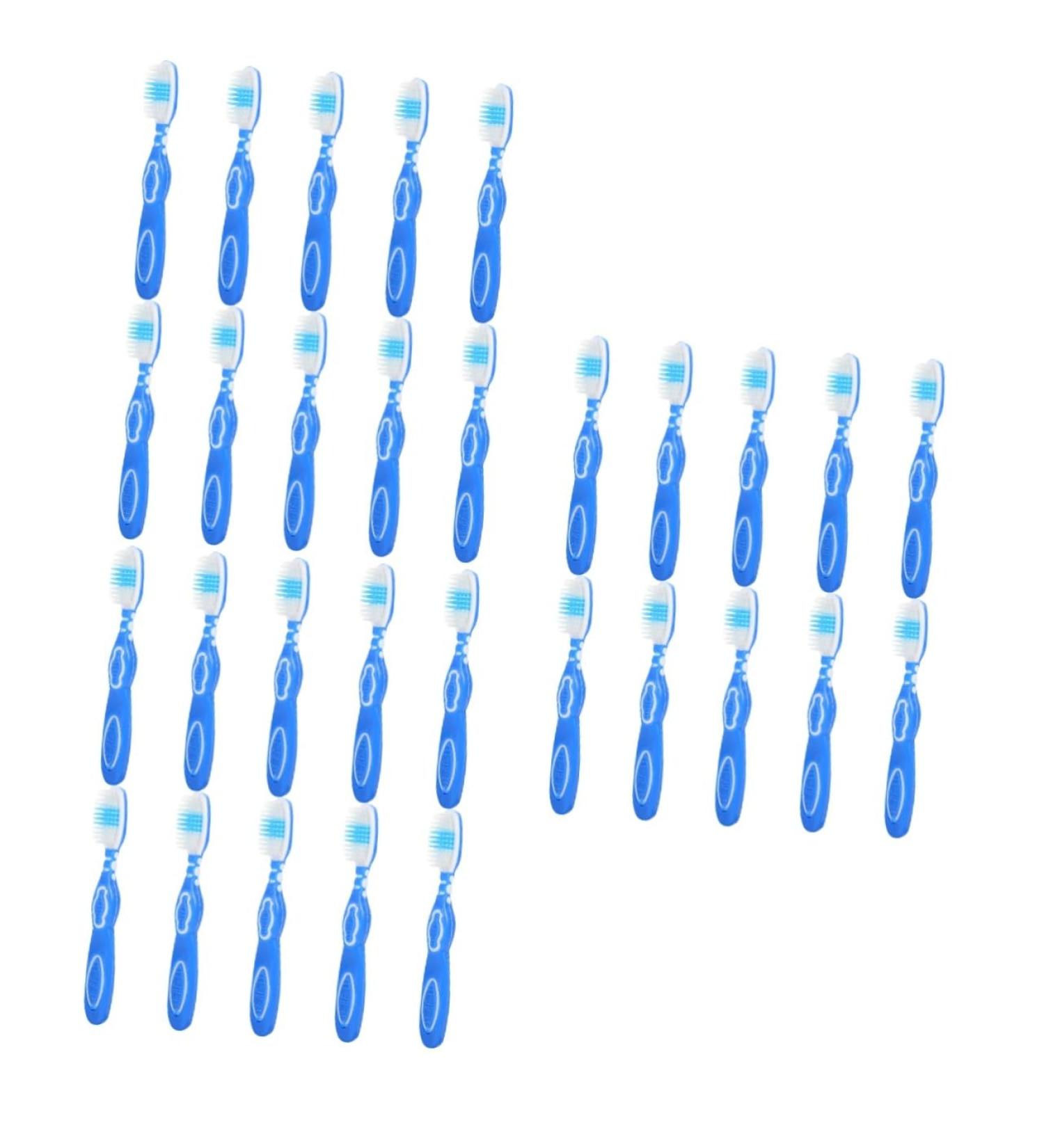 Minkissy 30 Pack Prison Toothbrush - Durable Plastic Jail Toothbrush for Bulk Use | Ideal for Security and Hygiene - Buy Online on GoSupps.com