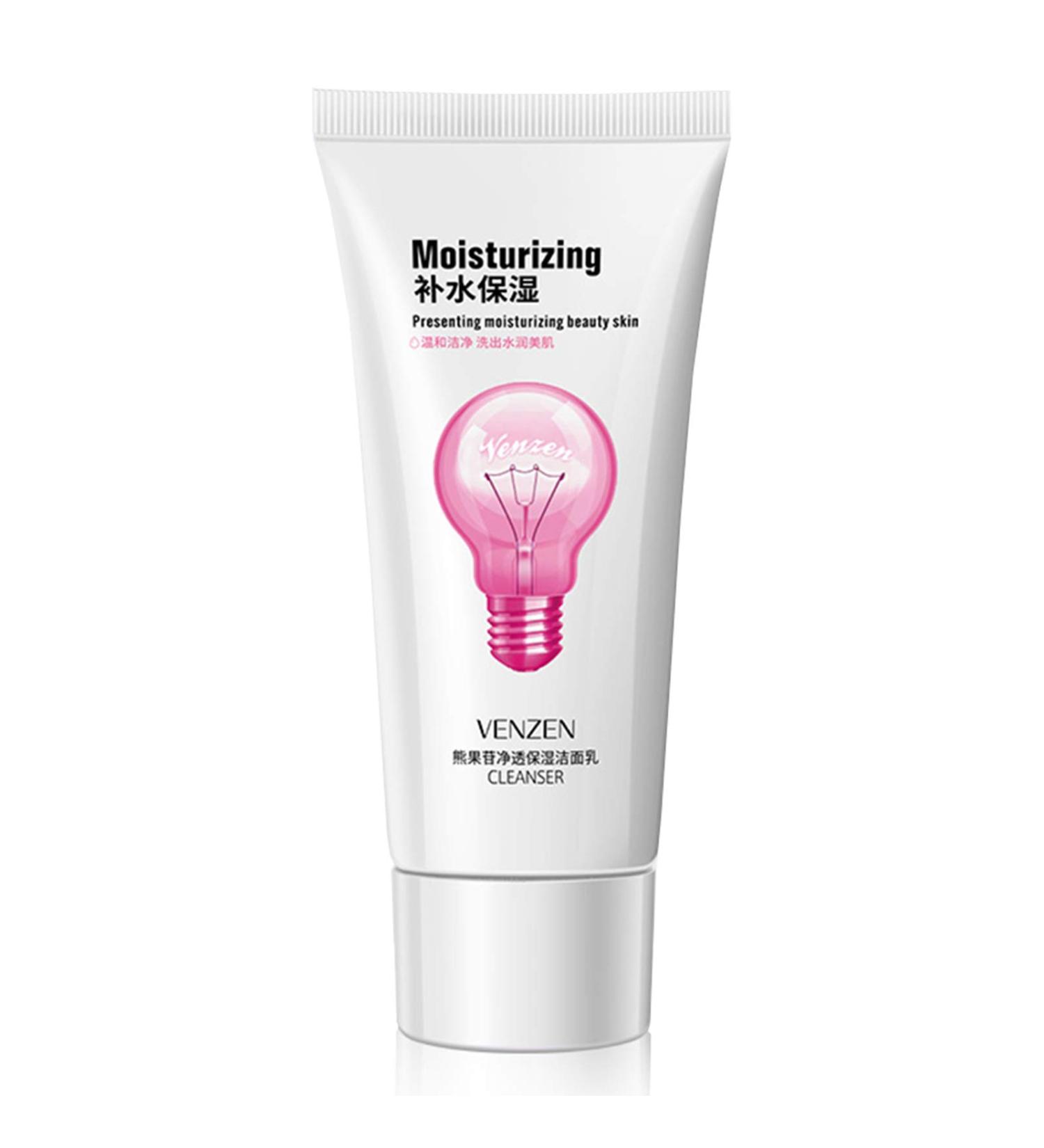 VENZEN Cleanser 60g - Moisturizing Rejuvenation Anti-Stains & Freckles Nourishing Gentle Skin with Sodium Hyaluronate - Buy Online on GoSupps.com