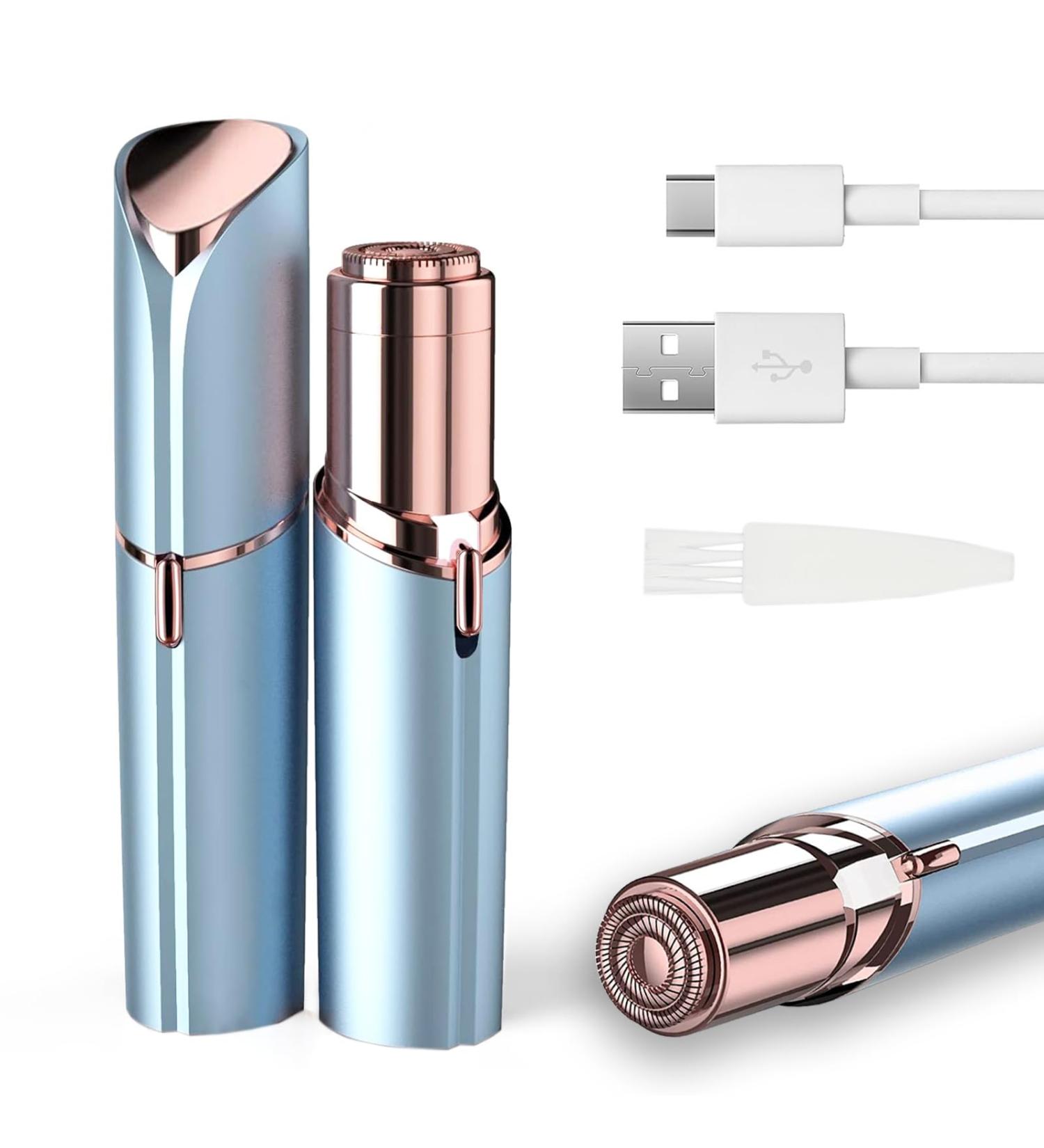 Electric Painless Facial Hair Remover for Women - USB Rechargeable Facial Hair Removal for Face Lip & Chin - Ideal for Sensitive Skin - Buy Online on GoSupps.com