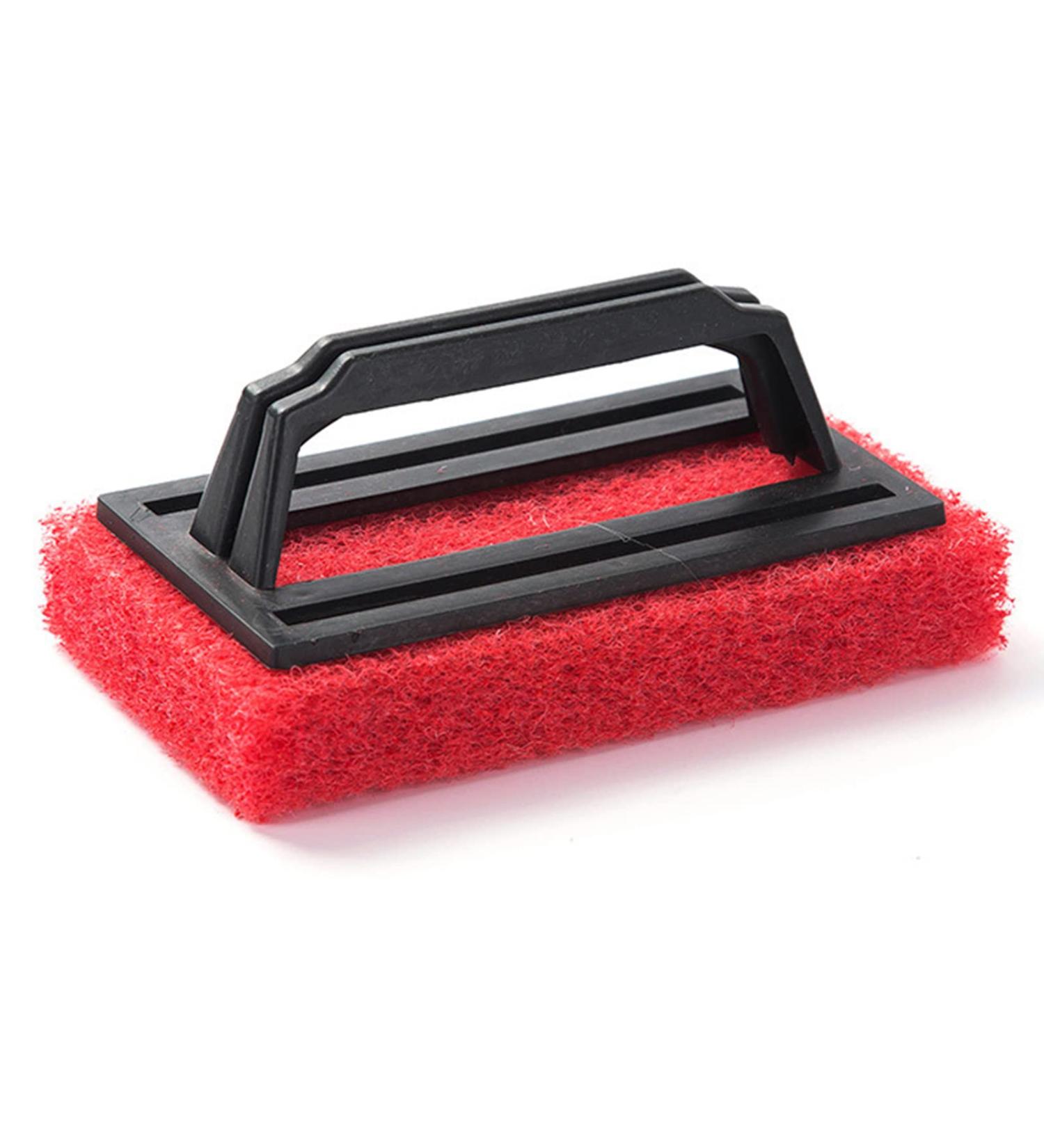 Scrub Sponge Brush with Handle Tub and Tile Cleaning Brush for Cleaning Bathroom Multiple Use Sponge Brush Scrubber Red - Buy Online on GoSupps.com