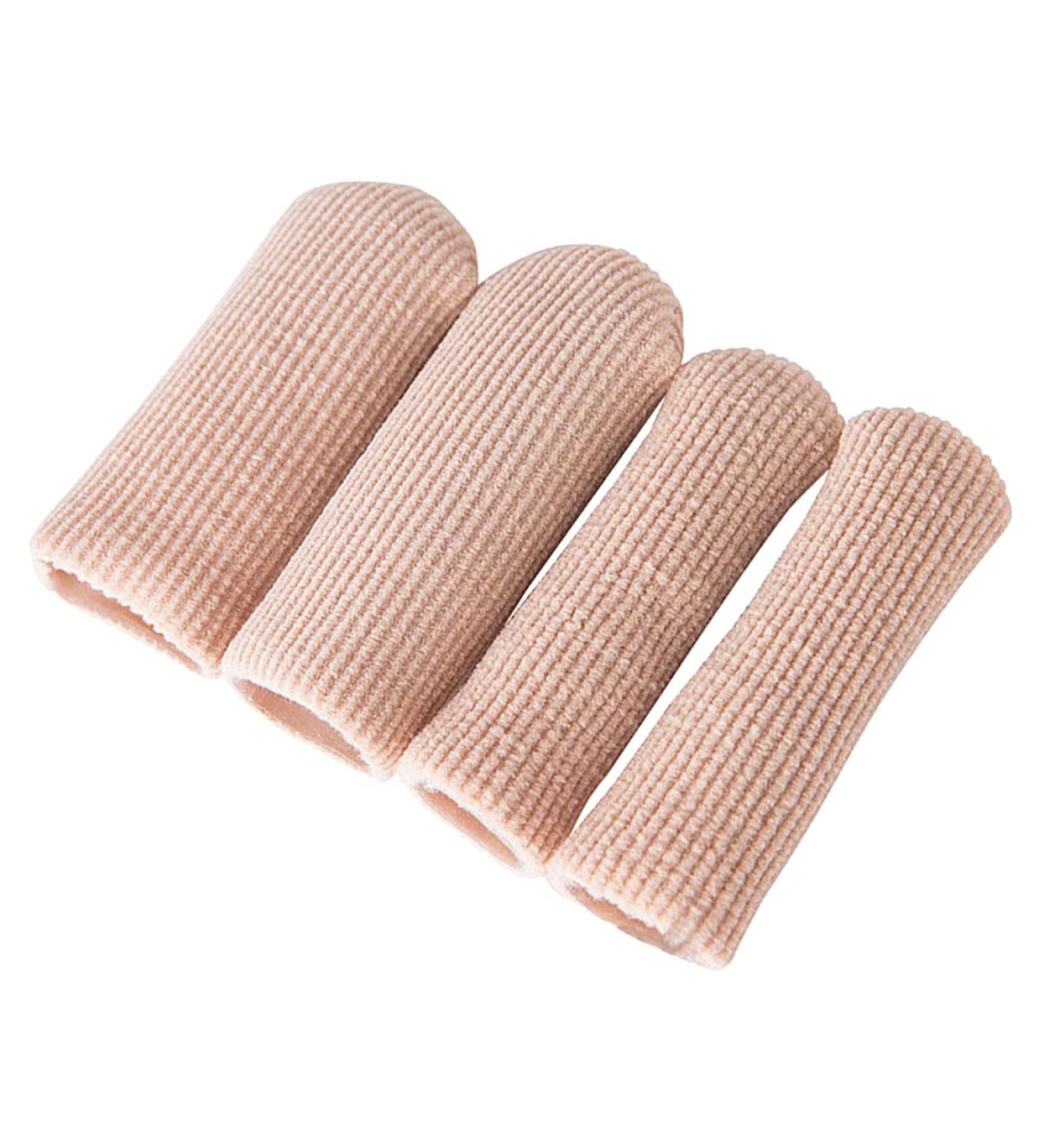 4pcs Nylon Toe Protectors Set - Hammer Toe & Finger Sleeve for Pain Relief and Protection | Healeved Toe Covers - Buy Online on GoSupps.com