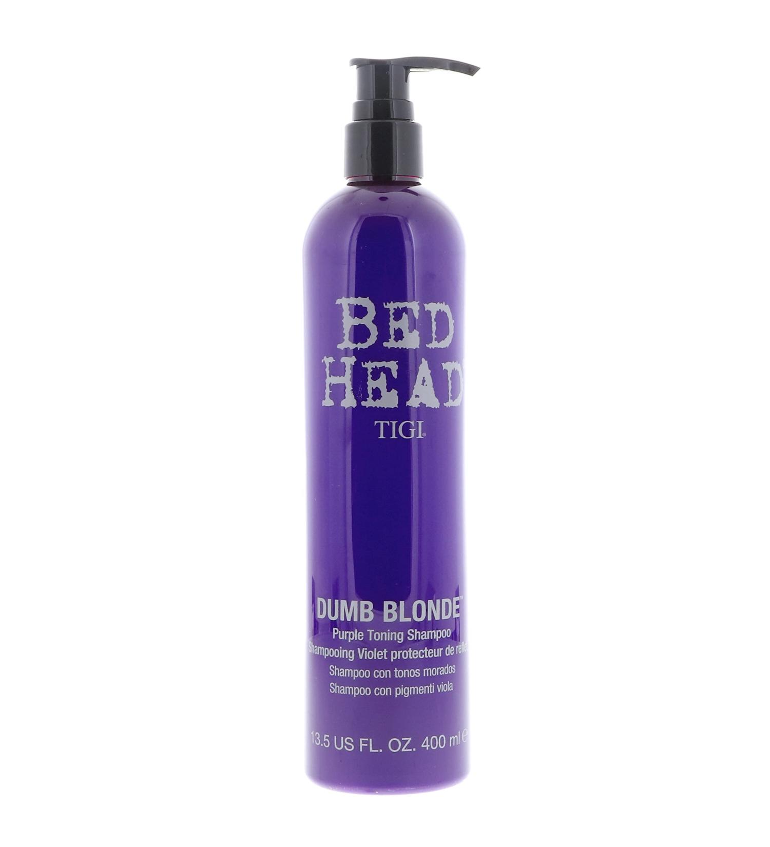TIGI Bed Head Dumb Blonde Purple Toning Shampoo - Best for Blonde Hair Brass Control & Shine - Shop Internationally - Buy Online on GoSupps.com