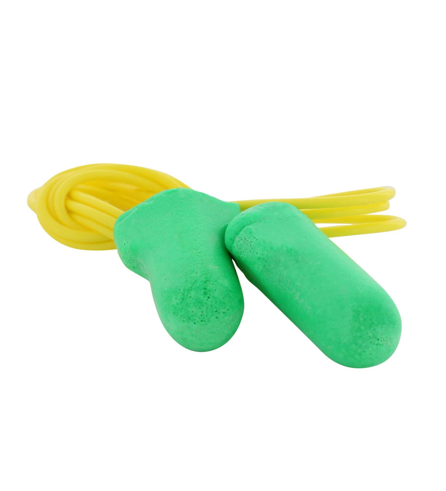 Howard Leight by Honeywell LPF-30 Maximum Lite Low Pressure Corded Disposable Foam Earplugs - Box of 100 Pairs - Green - Buy Online on GoSupps.com