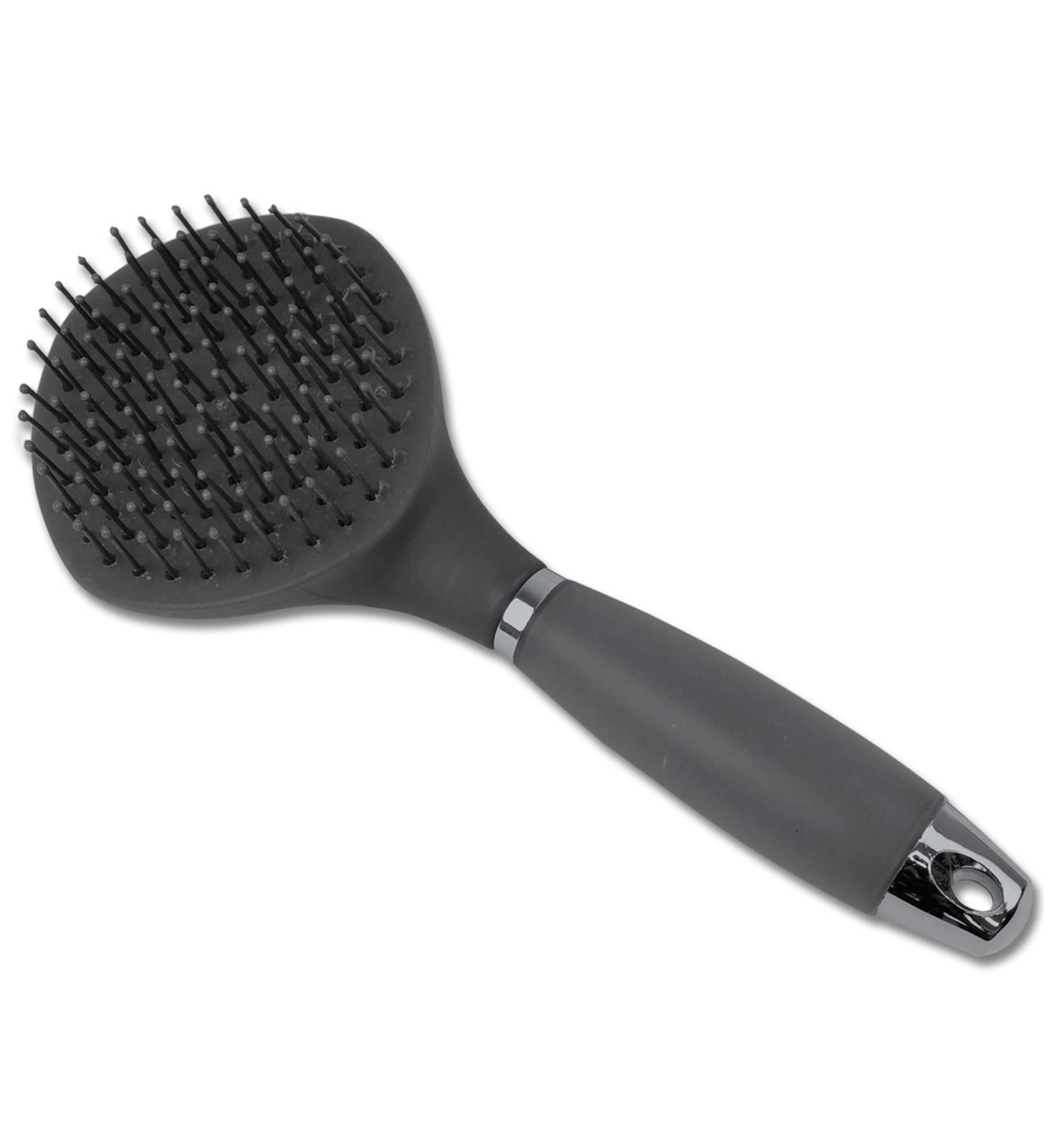 WALDHAUSEN Long Hair Brush with Gel Handle - Premium Black Brush for Effortless Styling | International Shipping Available - Buy Online on GoSupps.com