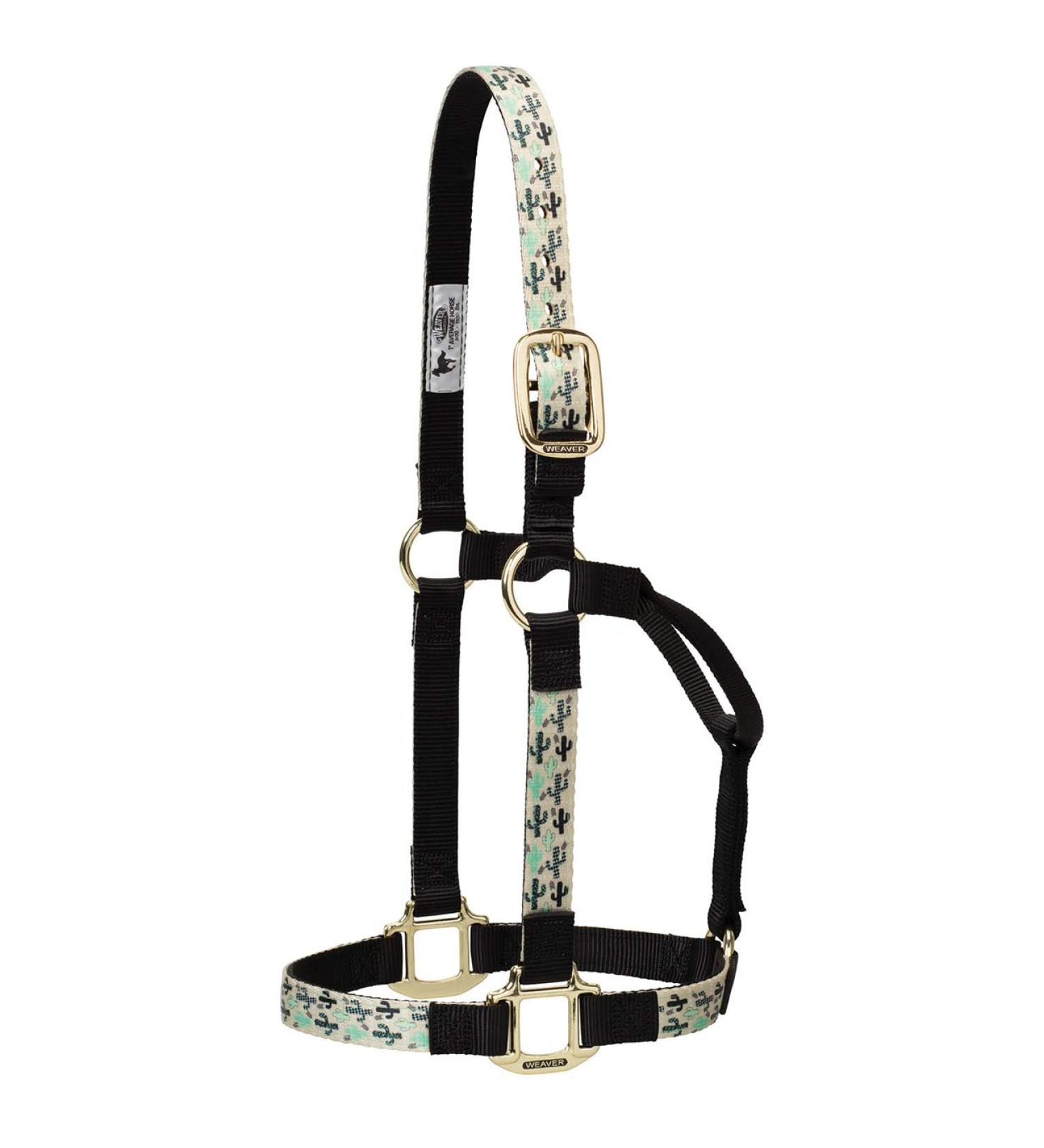 Weaver Leather Patterned Non-Adjustable Halter cactus Regular