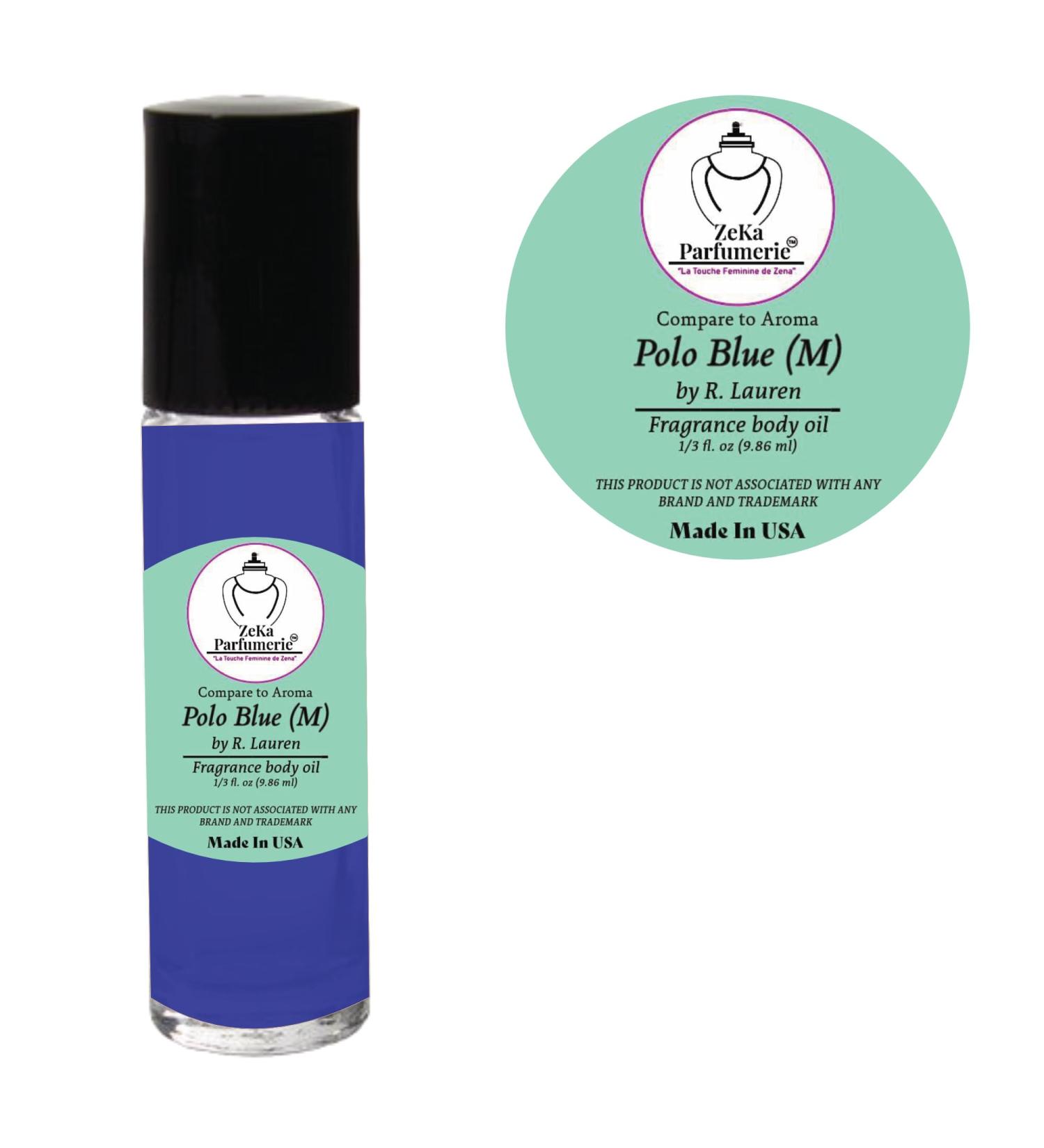 Buy Compare to Aroma Polo Blue by R. Lauren - Men s Fragrance Body Oil Roll-On 1/3 oz (9.86ml) | International Shipping Available - Buy Online on GoSupps.com