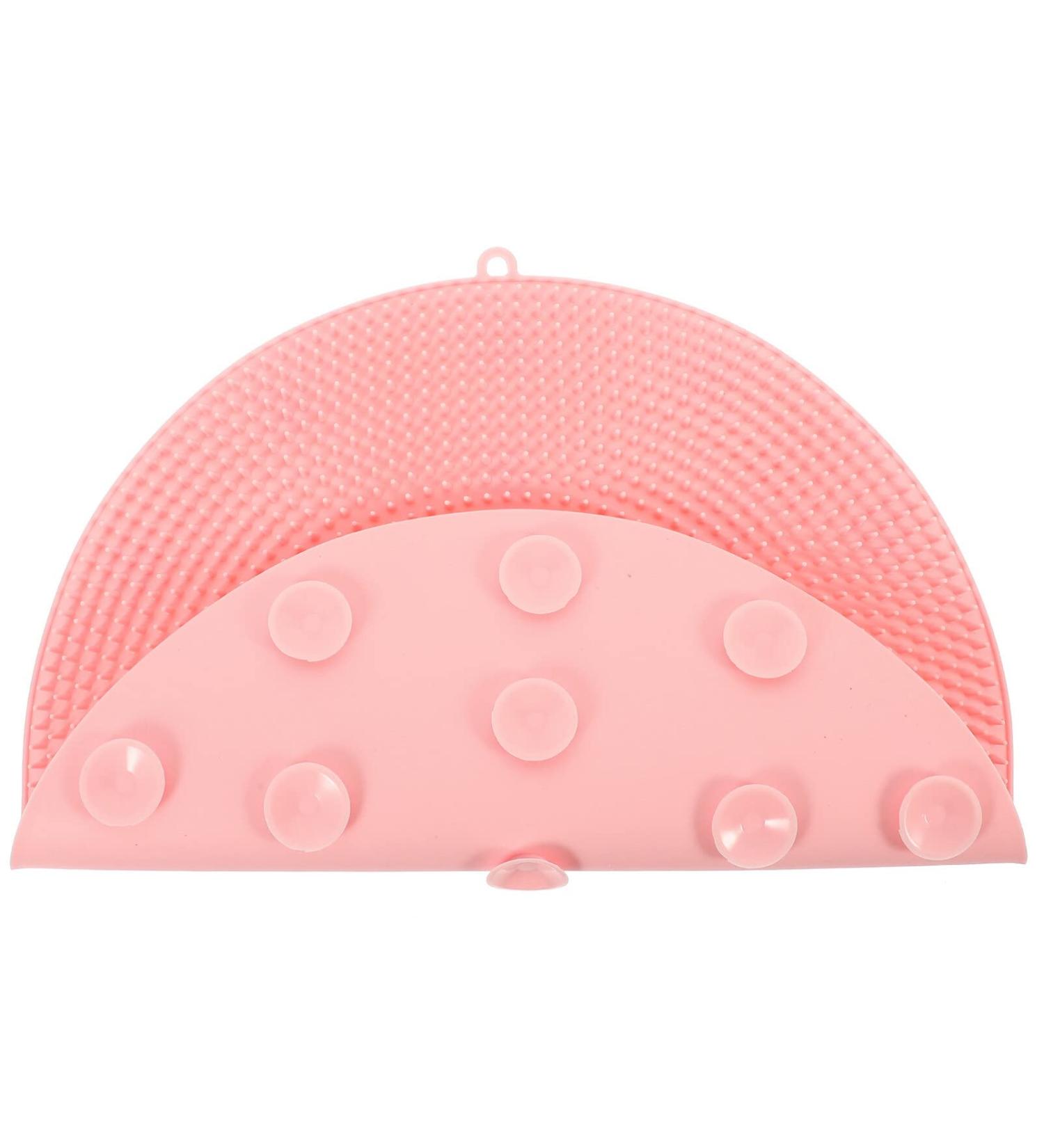Beaupretty Silicone Foot Scrubber Mat - Back Massage & Peeling Brush for Shower - Foot Cleaner & Massager - Buy Online on GoSupps.com