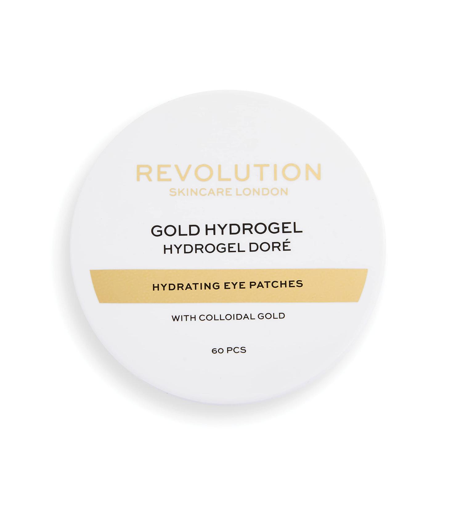 Revolution Skincare London Gold Eye Hydrogel Patches - Hydrating Eye Patches with Colloidal Gold - 60 pcs for Brighter Eyes - Buy Online on GoSupps.com