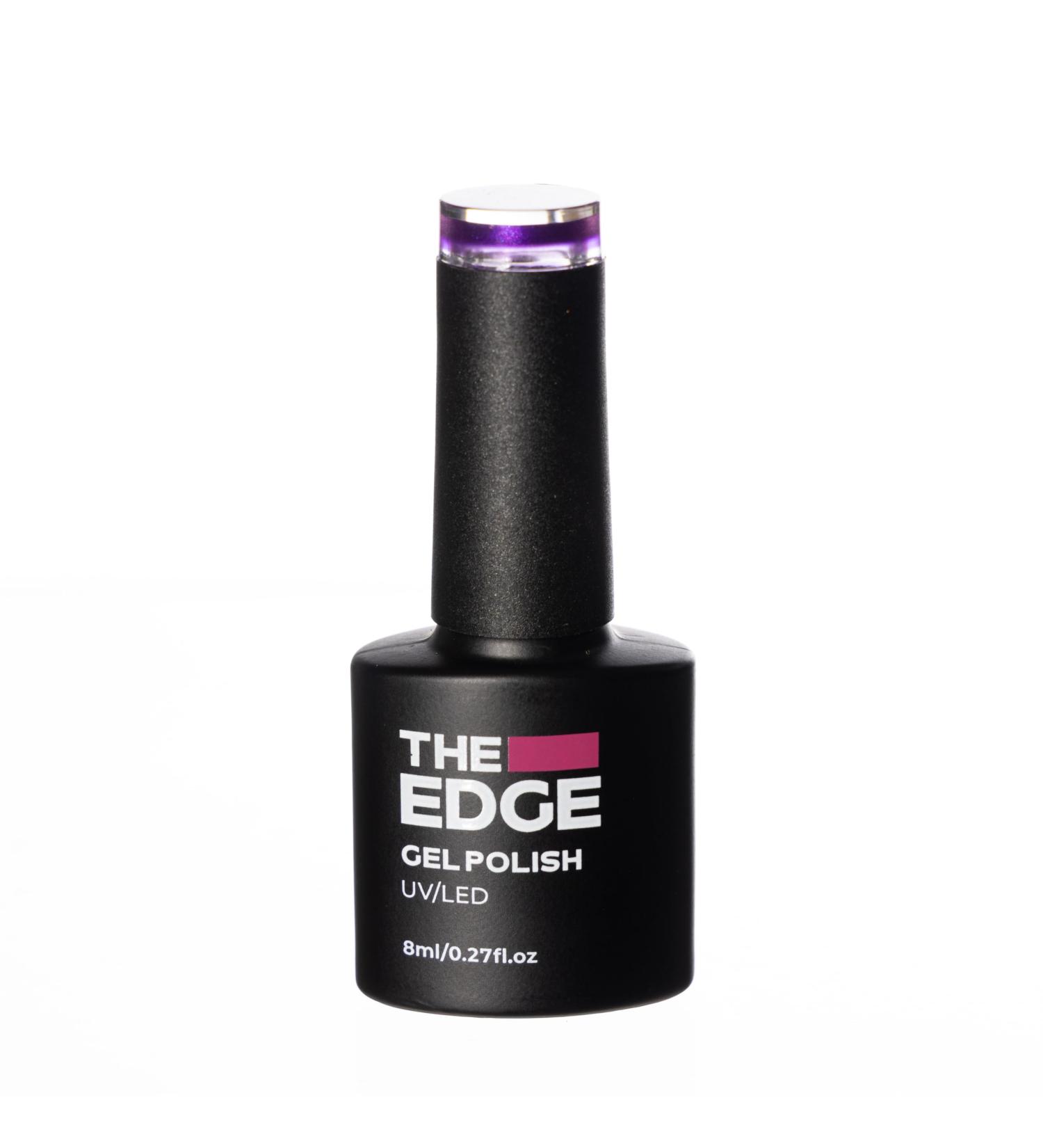 THE EDGE Gel Nail Polish 8ml - The Violet Shimmer - UV/LED Manicure/Pedicure for Salon & Home Use Highly Pigmented/Long Lasting/2-Coat Coverage - Buy Online on GoSupps.com