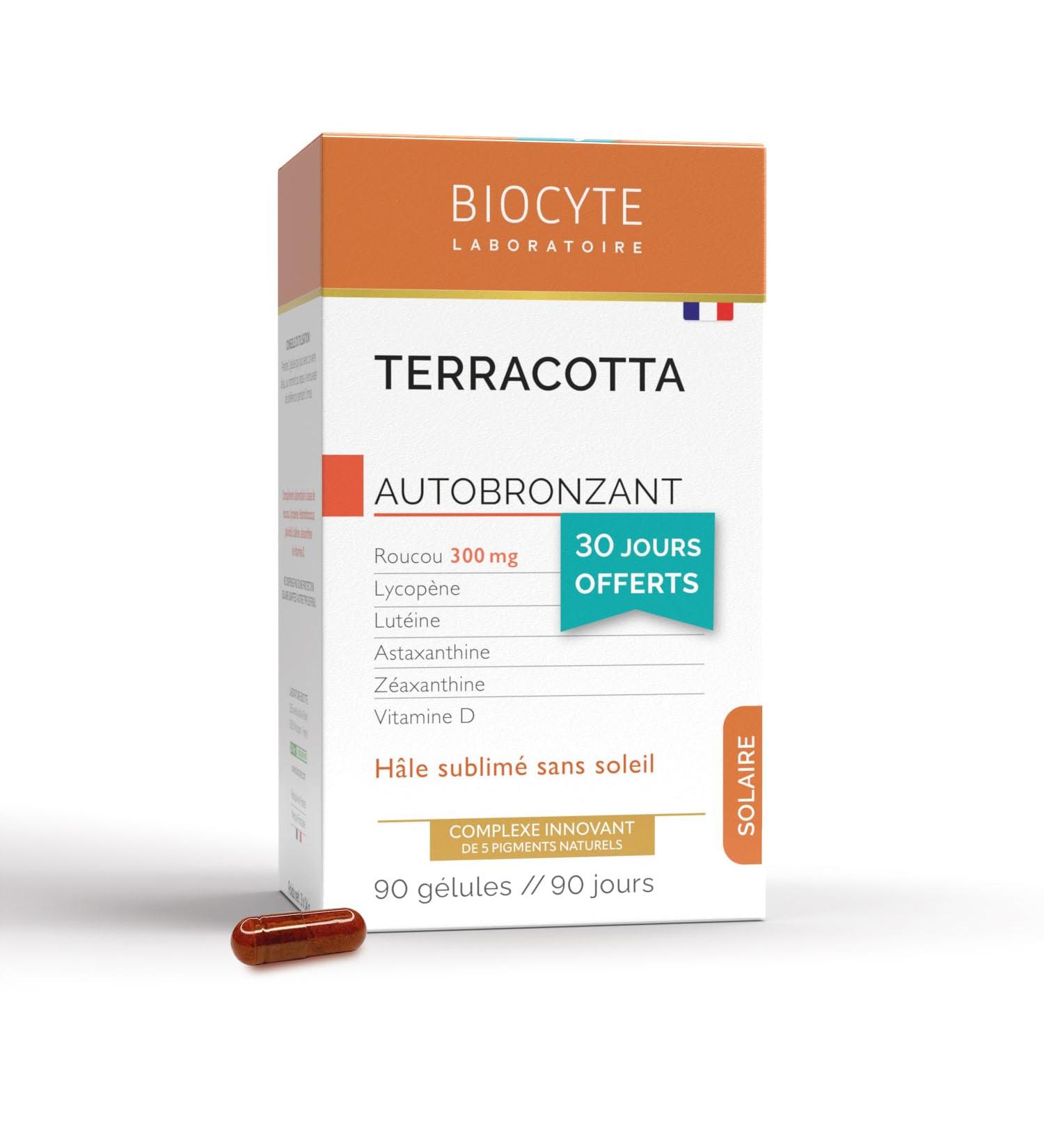 Biocyte Terracotta Cocktail Self-Tanning Box of 3 Months (3 x 30 Capsules) Including 1 Month Free - Buy Online on GoSupps.com