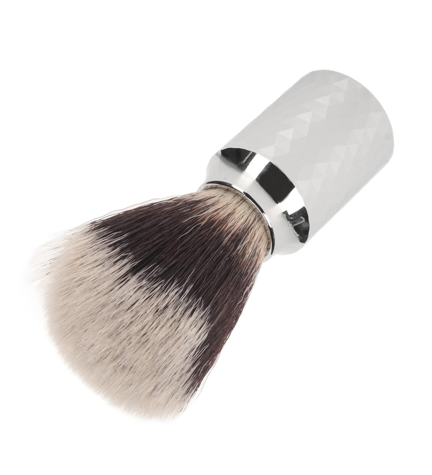 Rich Foam Portable Shaving Brush with Alloy Handle - Perfect for Residue Removal & Salon Use | Gift Idea - Buy Online on GoSupps.com